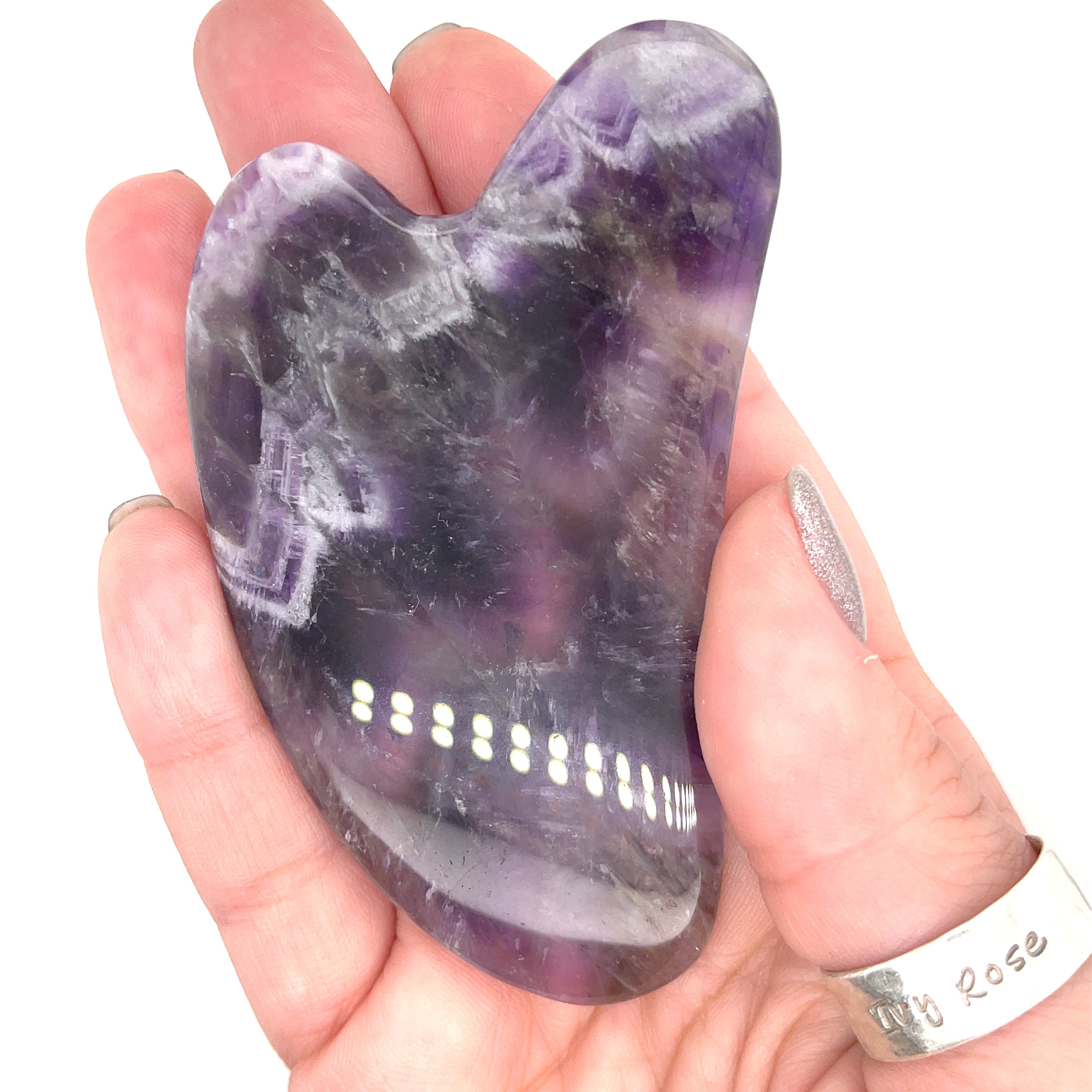 Gua Sha Massage Tool: Amethyst, Rose Quartz, Green Aventurine, Black Obsidian, Labradorite, Carnelian