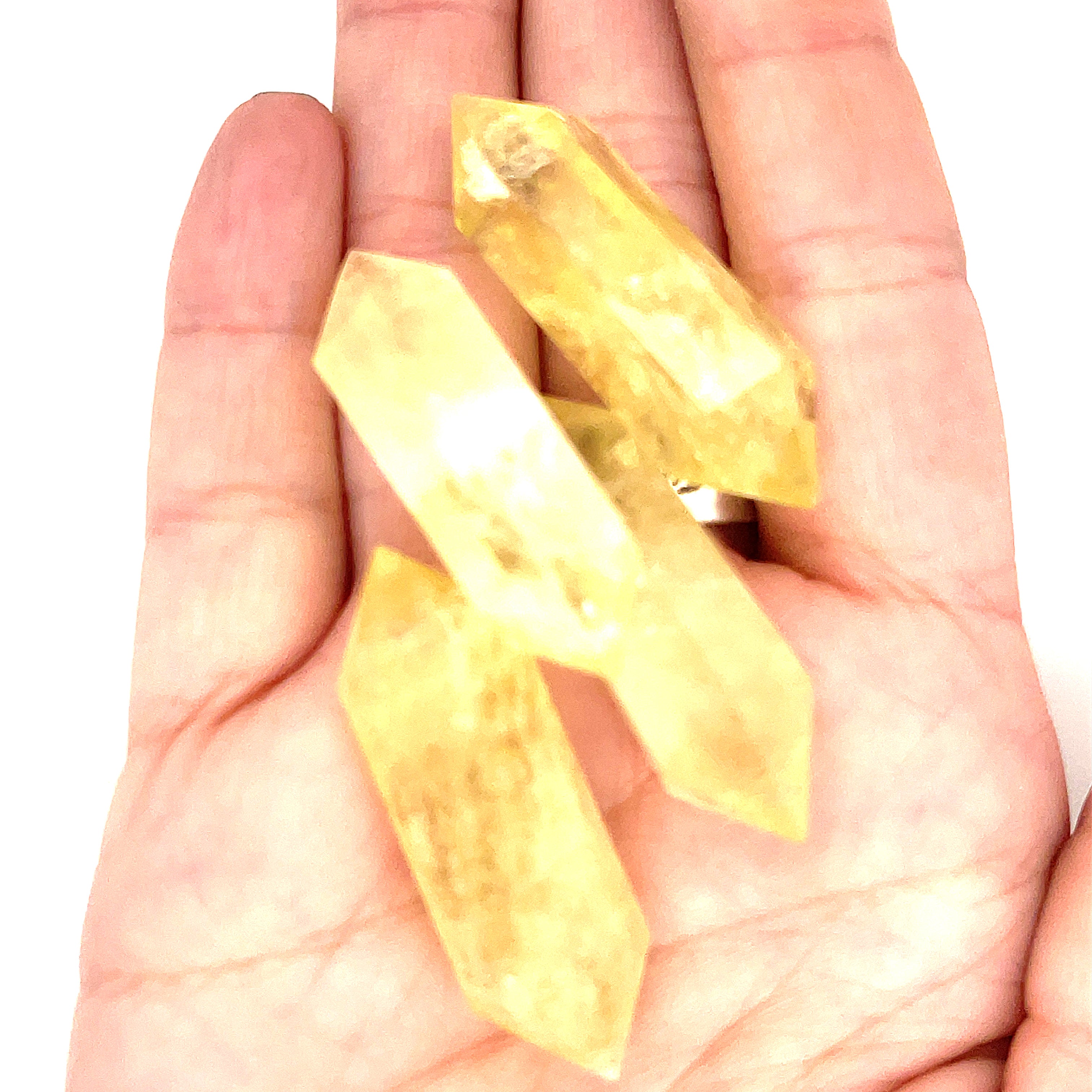 Citrine Gemstone Double Terminated points
