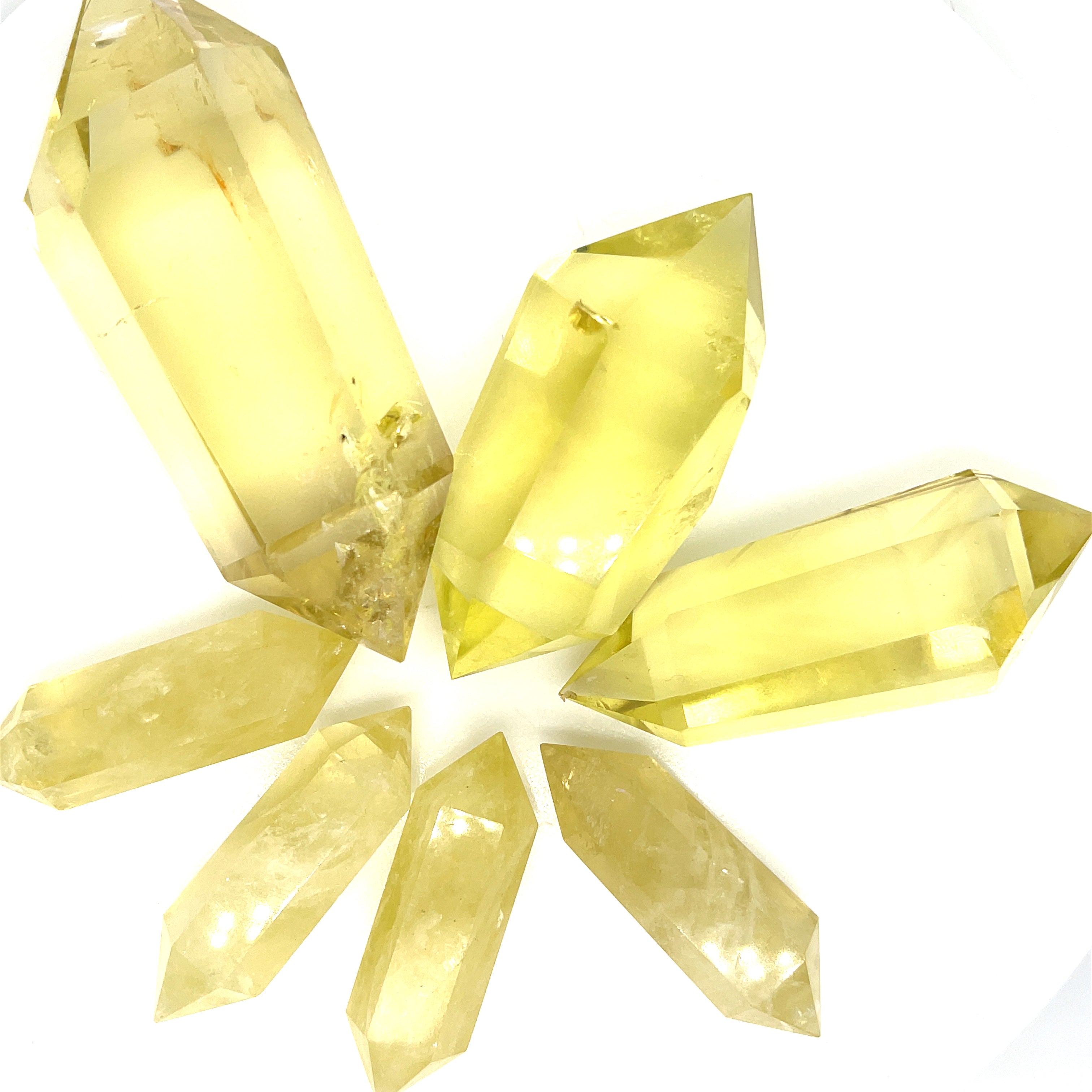Citrine Gemstone Double Terminated points