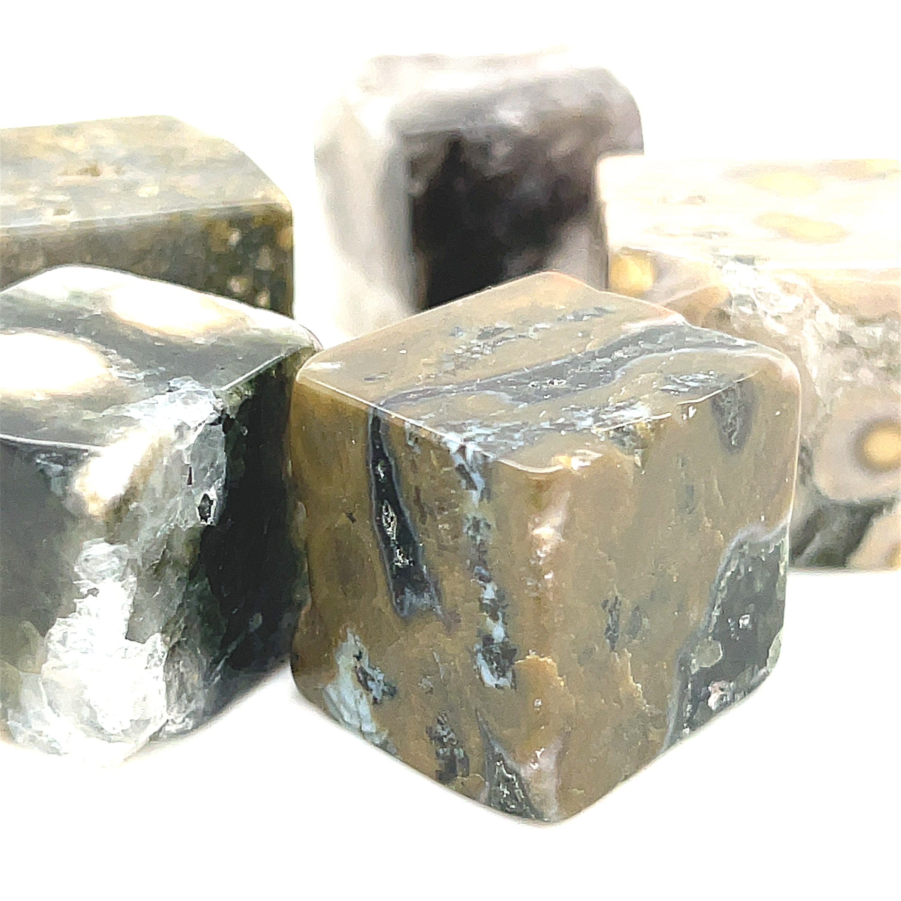 Ocean Jasper tumbled / cube gemstone