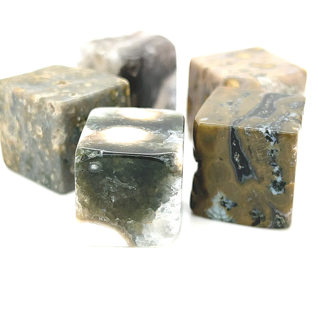 Ocean Jasper tumbled / cube gemstone