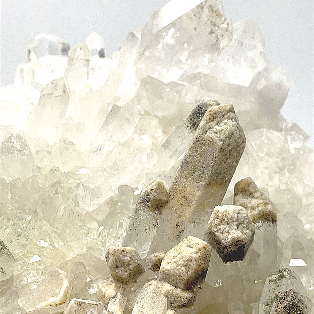 Clear Quartz Gemstone collectors piece , Alter stone, home decor gemstone