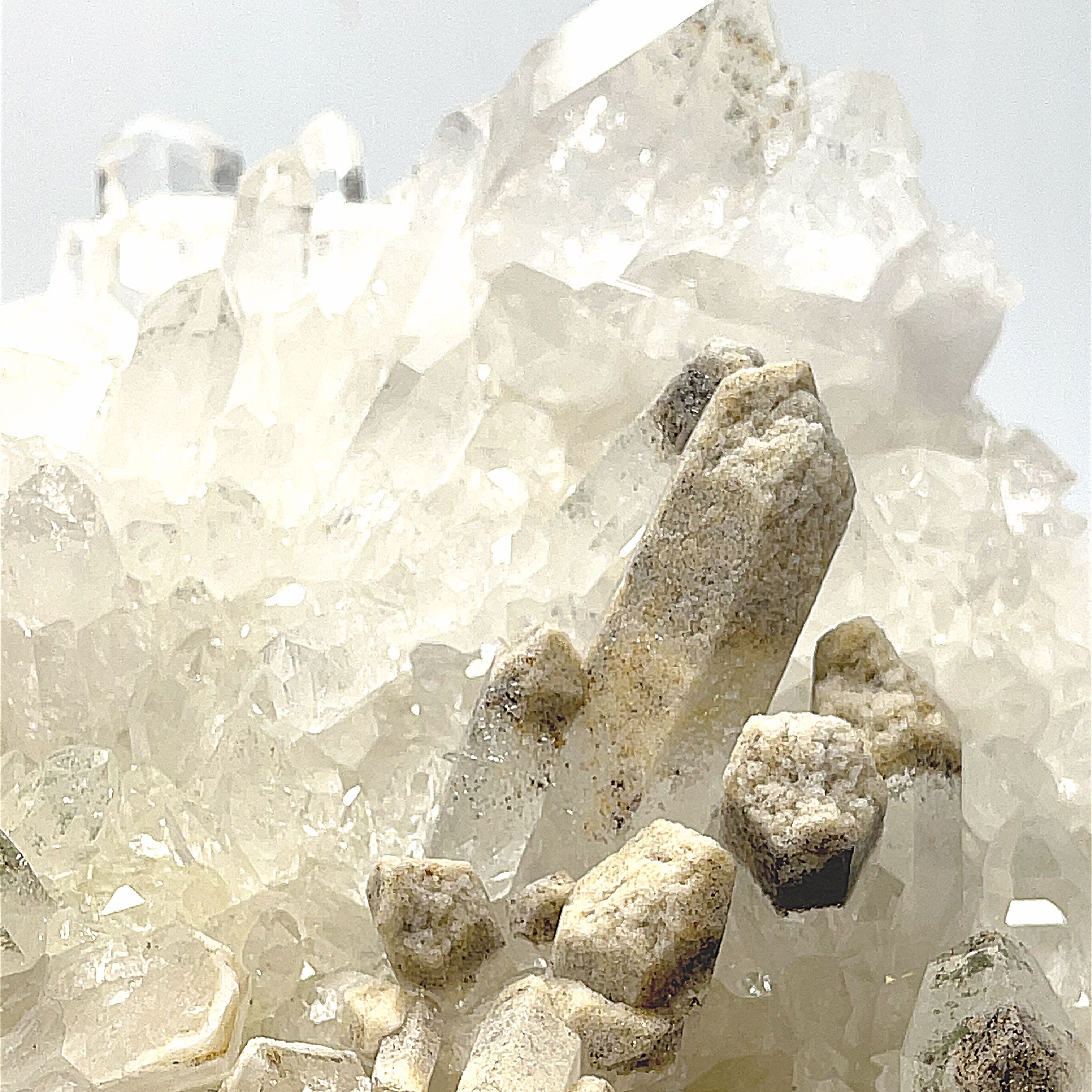 Clear Quartz Gemstone collectors piece , Alter stone, home decor gemstone