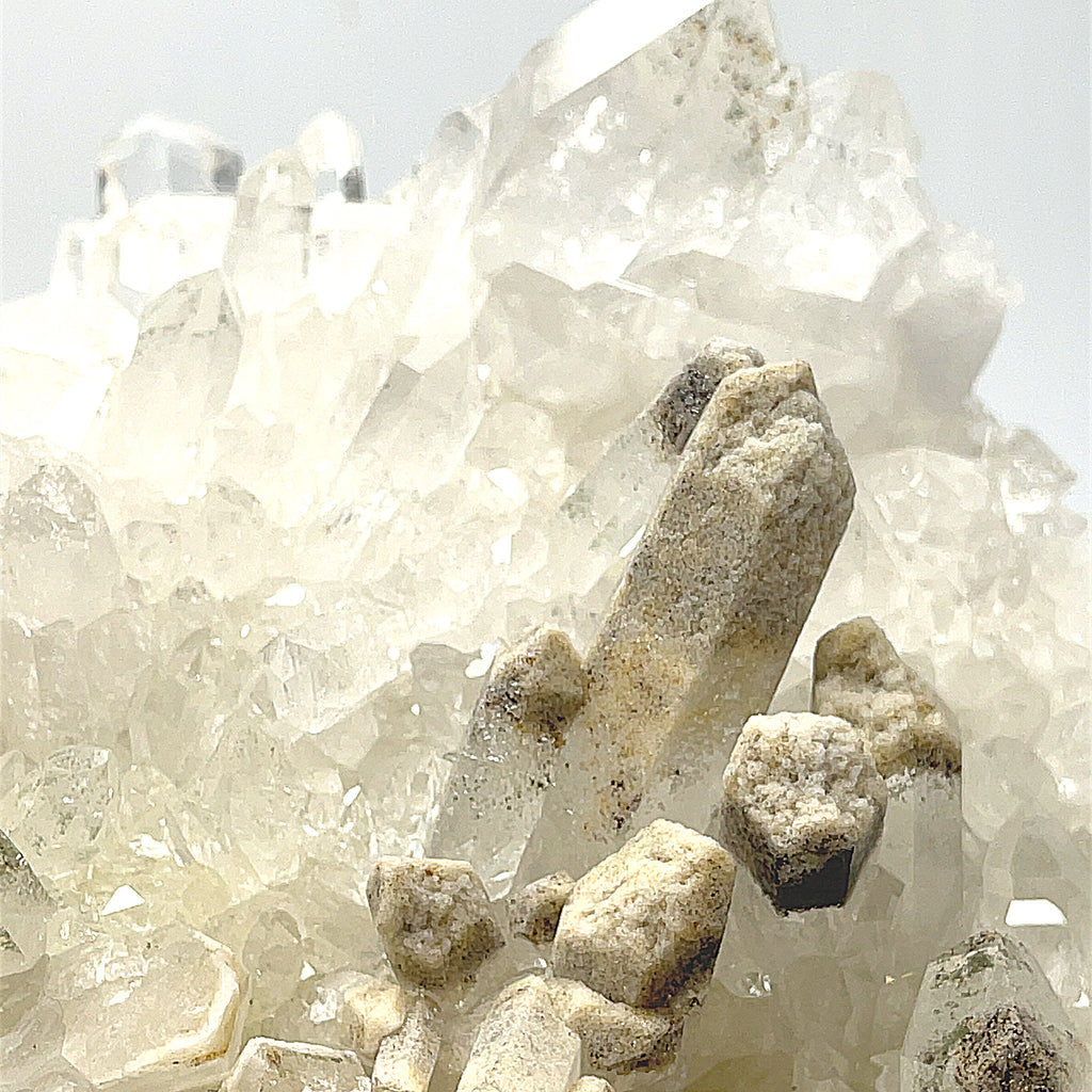Clear Quartz Gemstone collectors piece , Alter stone, home decor gemstone