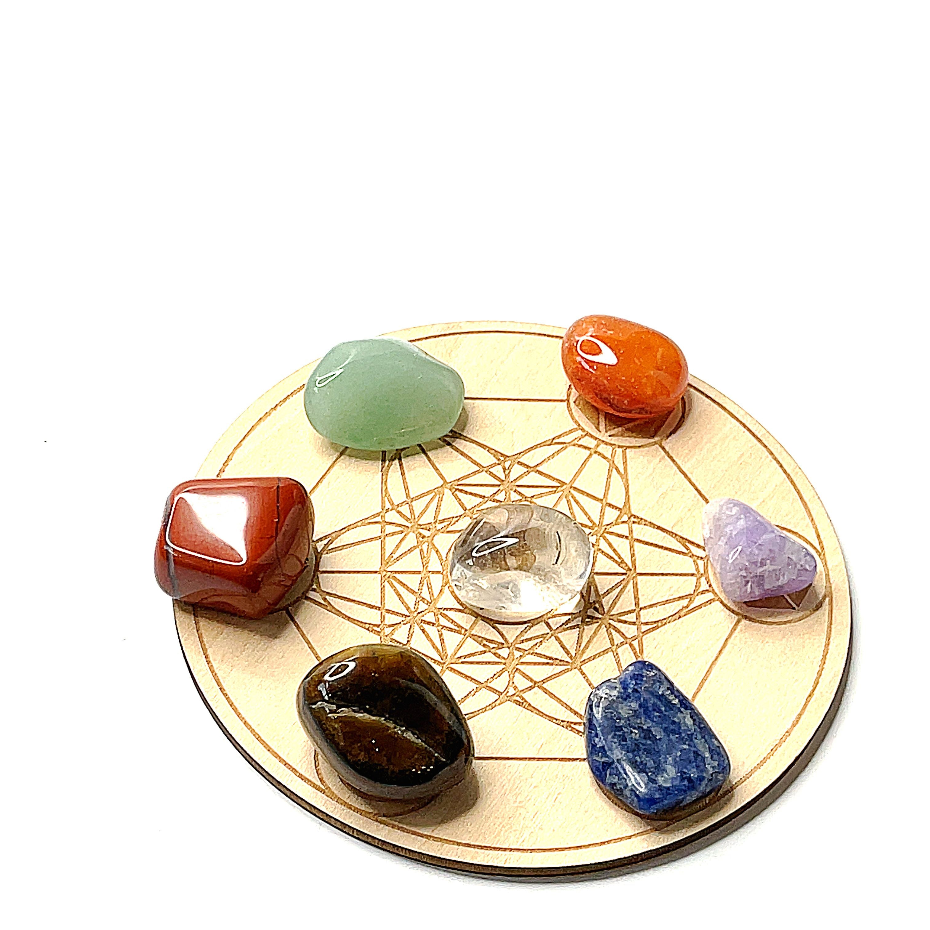 Wood Grid Plates, for gemstone gridding