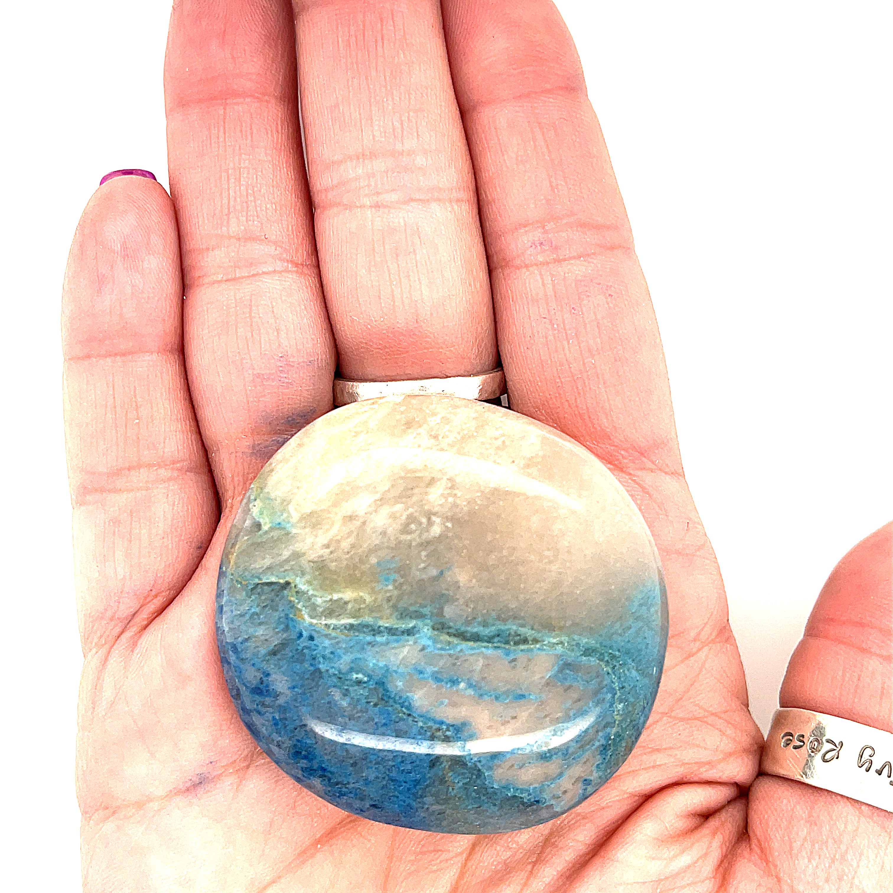 Trolleite Gemstone Palm Stone