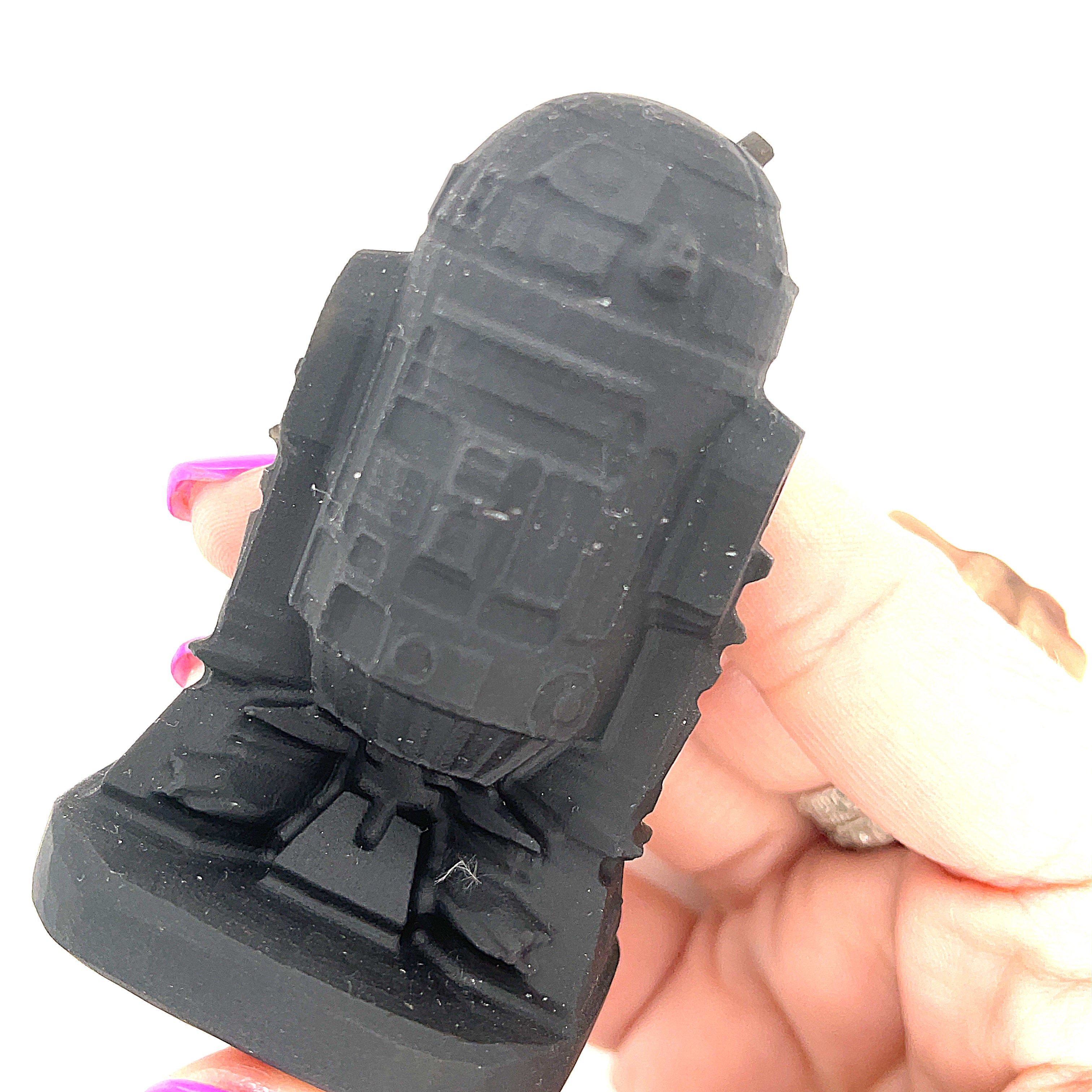 Gemstone Star Wars Figures, Black Obsidian & Green Aventurine