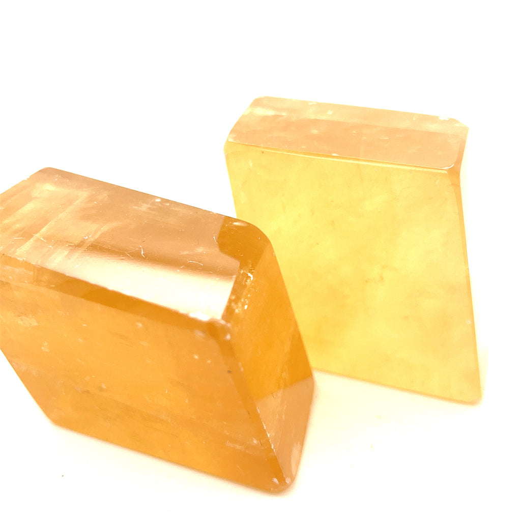 Calcite Honey Rhombus Gemstone