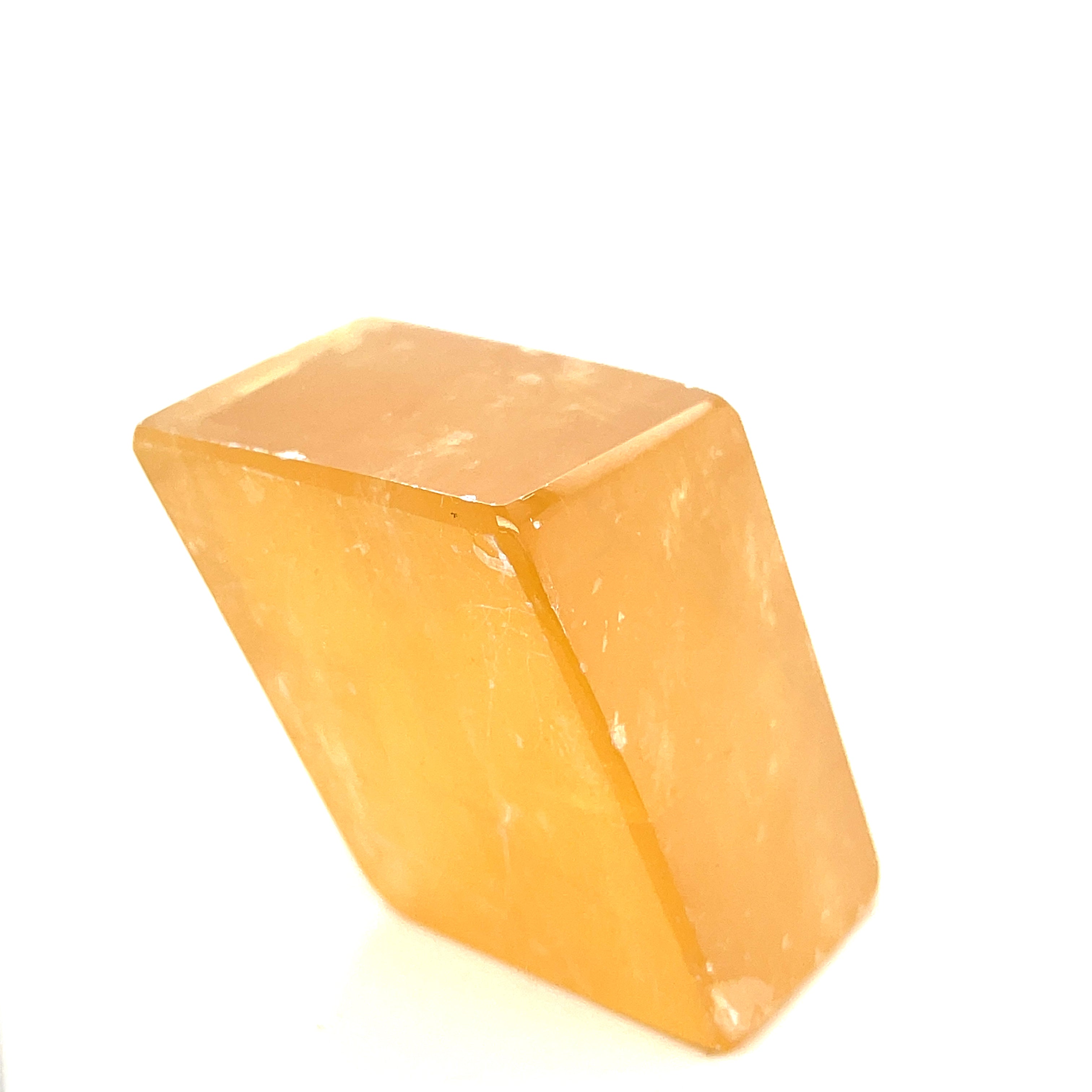 Calcite Honey Rhombus Gemstone