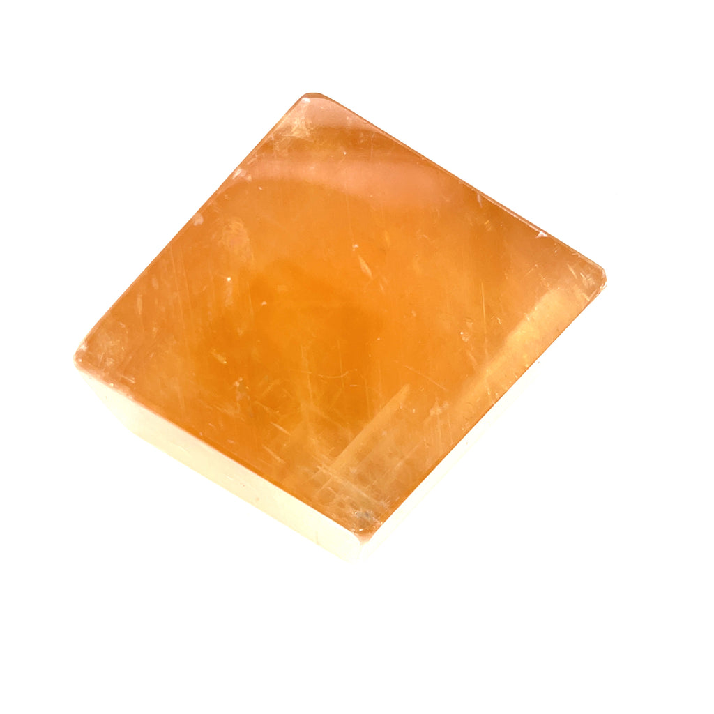 Calcite Honey Rhombus Gemstone