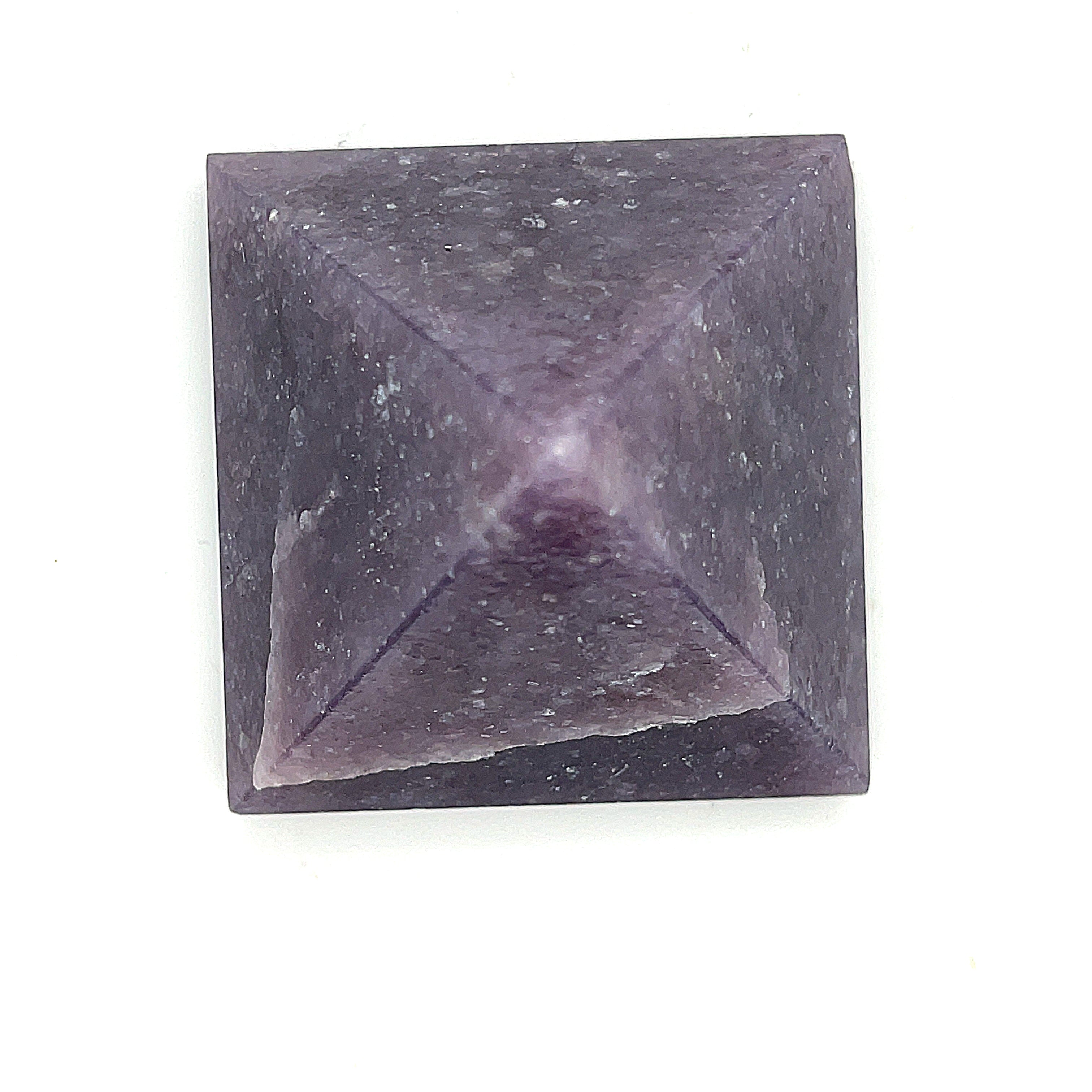 Lepidolite gemstone pyramid, Lepidolite gemstone