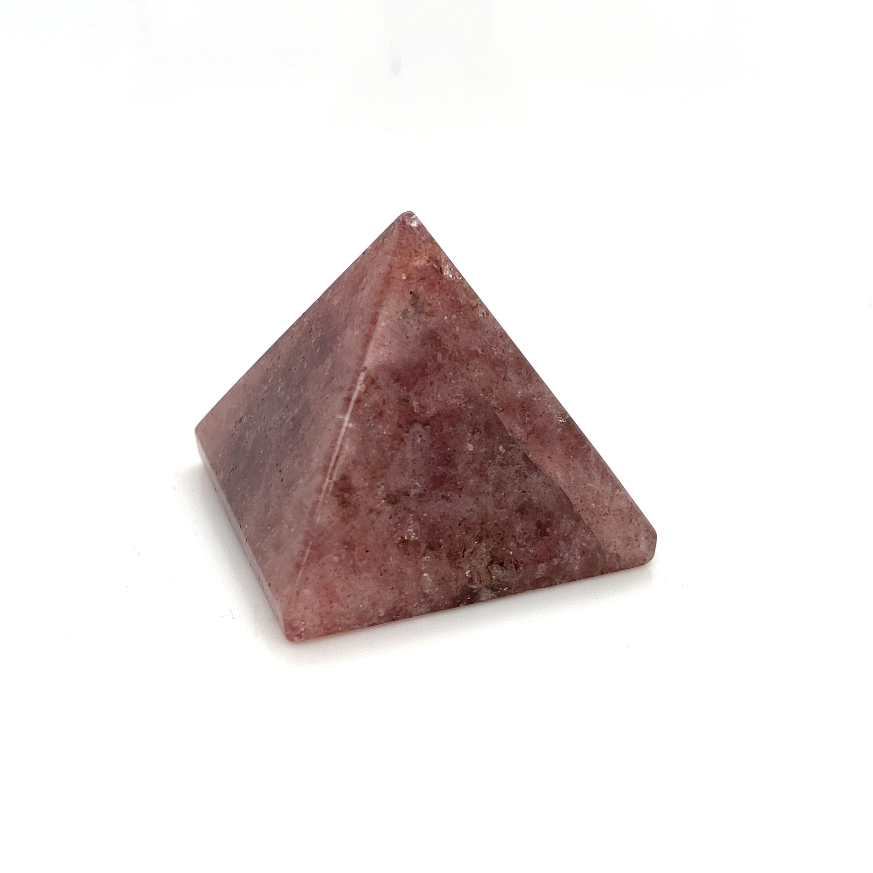 Strawberry Quartz Gemstone Pyramid