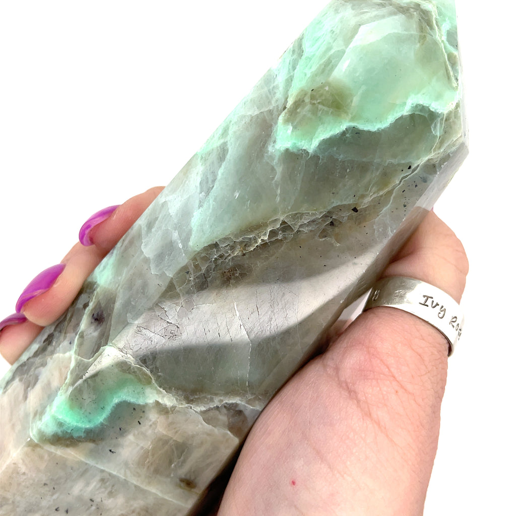 Garnierite (Green Moonstone) Gemstone Towers