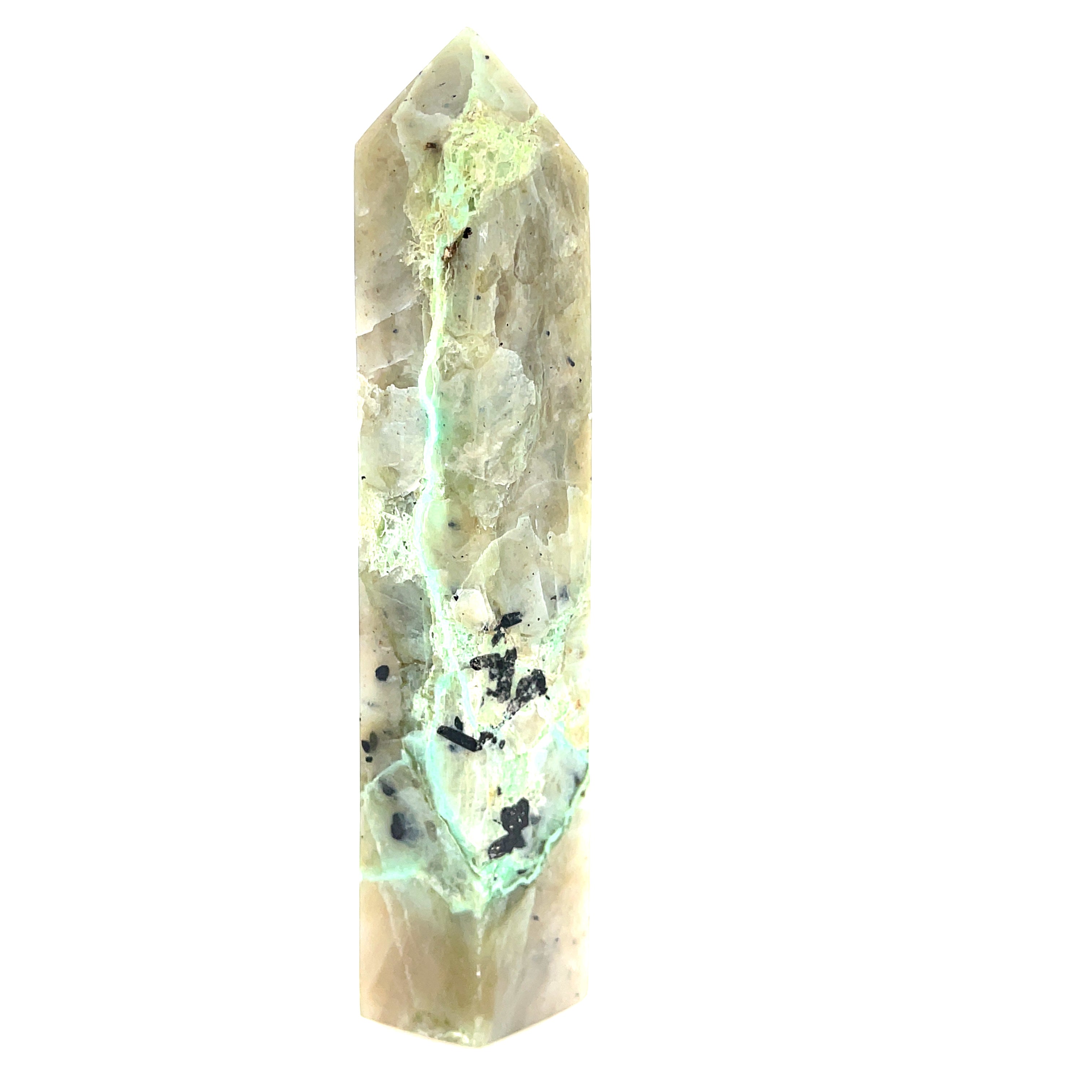 Garnierite (Green Moonstone) Gemstone Towers