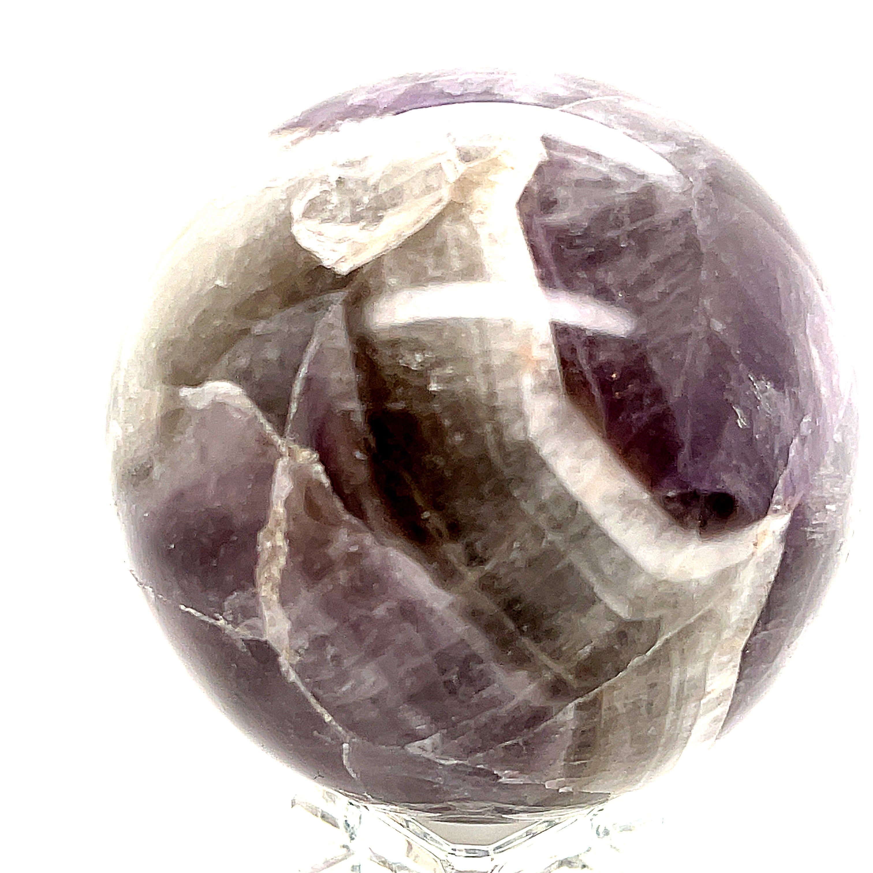 Amegreen (Amethyst / Prasiolite) Gemstone Sphere