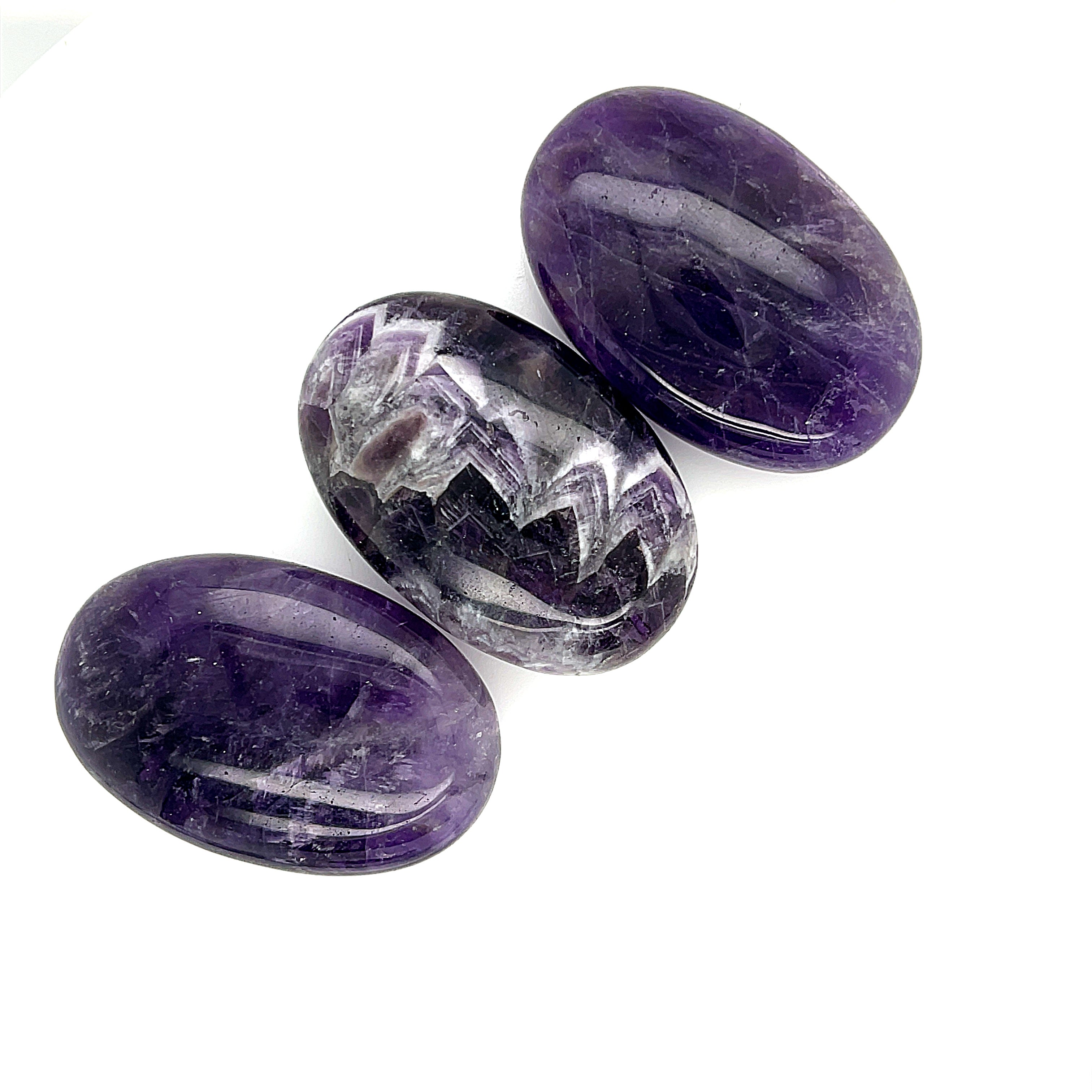 Amethyst gemstone Palm Stone