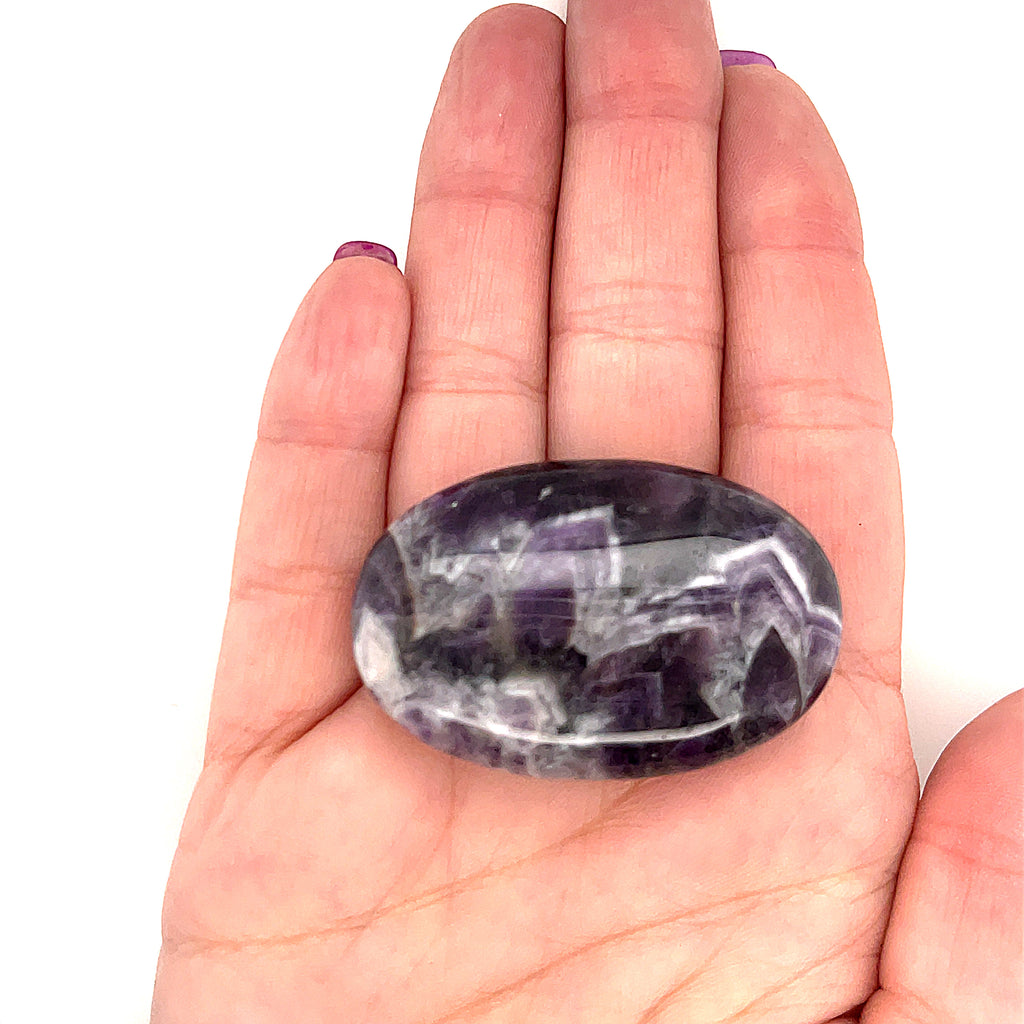 Amethyst gemstone Palm Stone