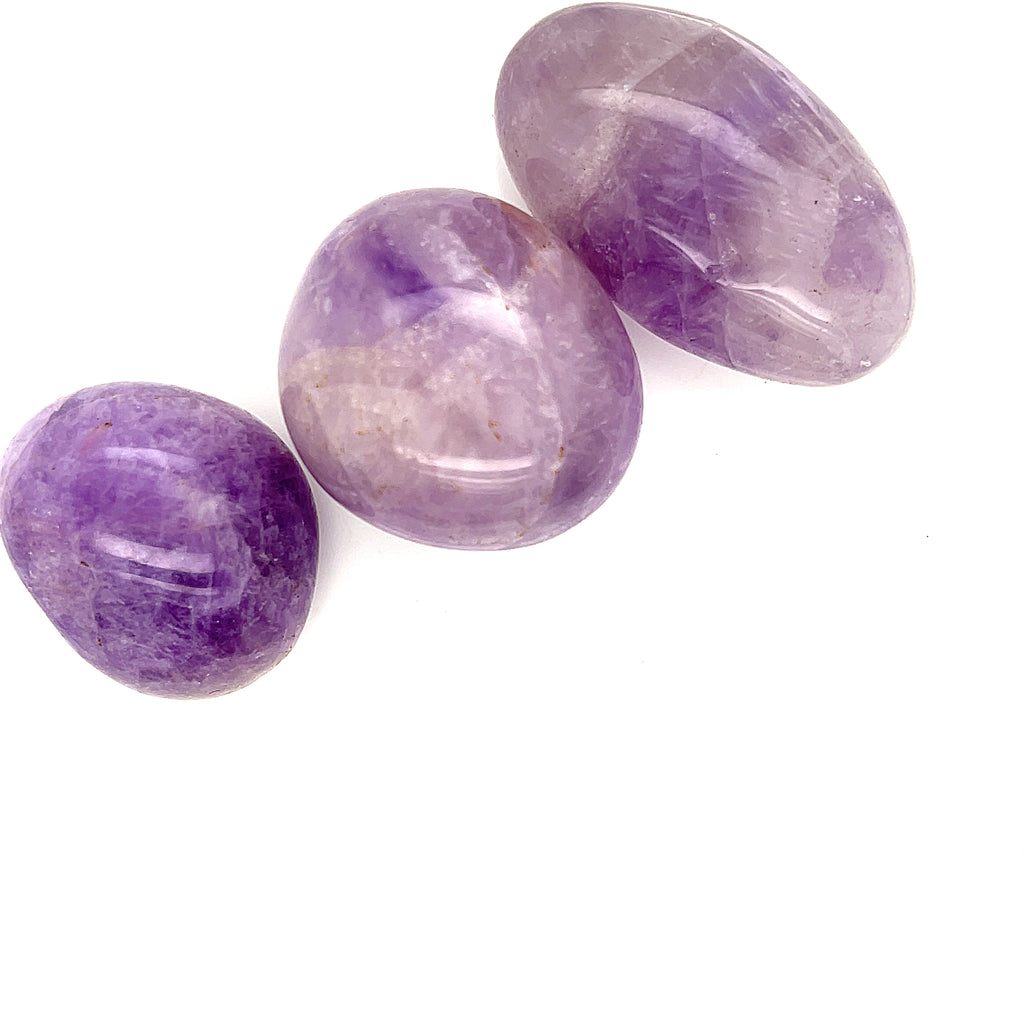 Amethyst gemstone Palm Stone