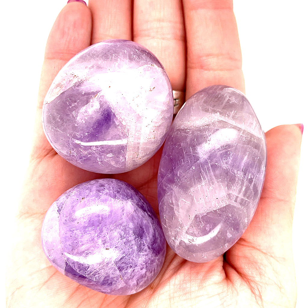 Amethyst gemstone Palm Stone
