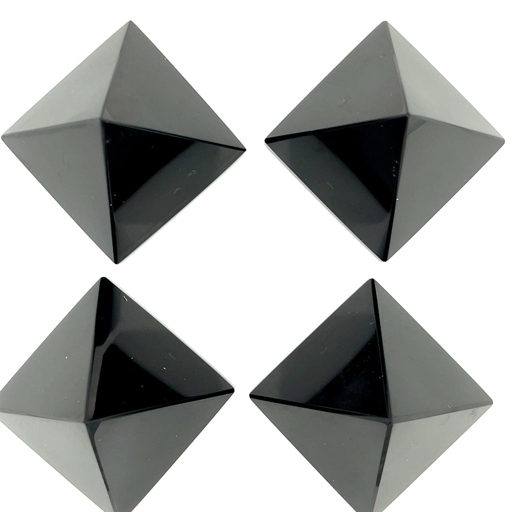 Black Obsidian Gemstone Pyramid