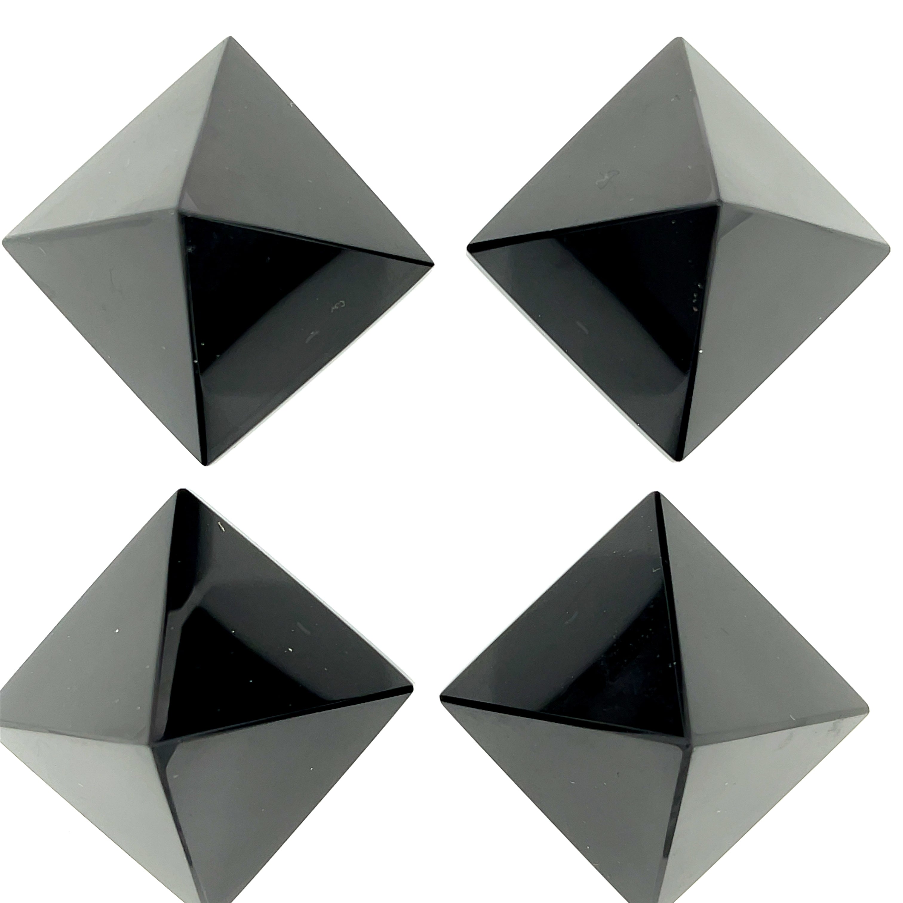 Black Obsidian Gemstone Pyramid