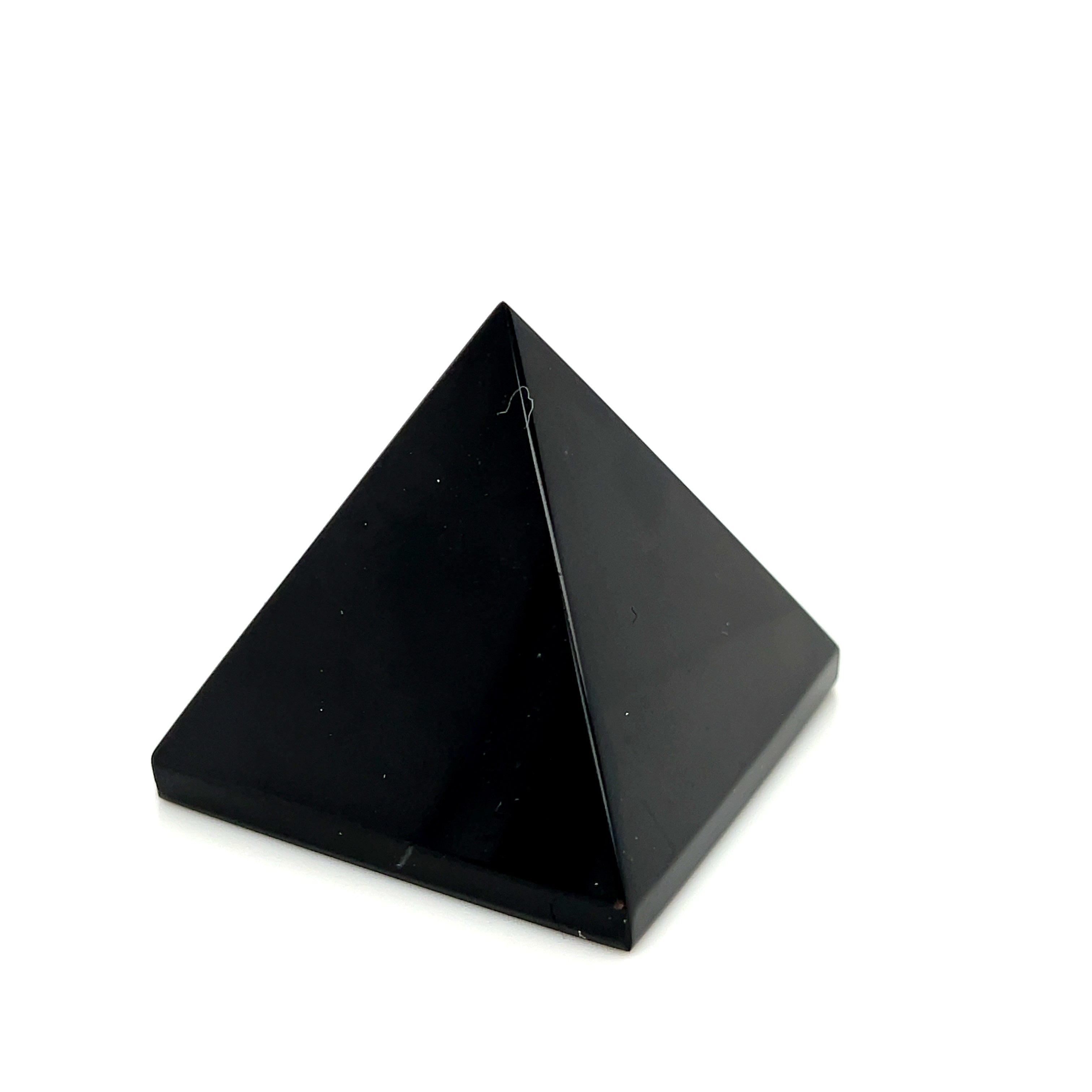 Black Obsidian Gemstone Pyramid