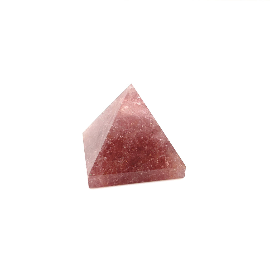Strawberry Quartz Gemstone Pyramid