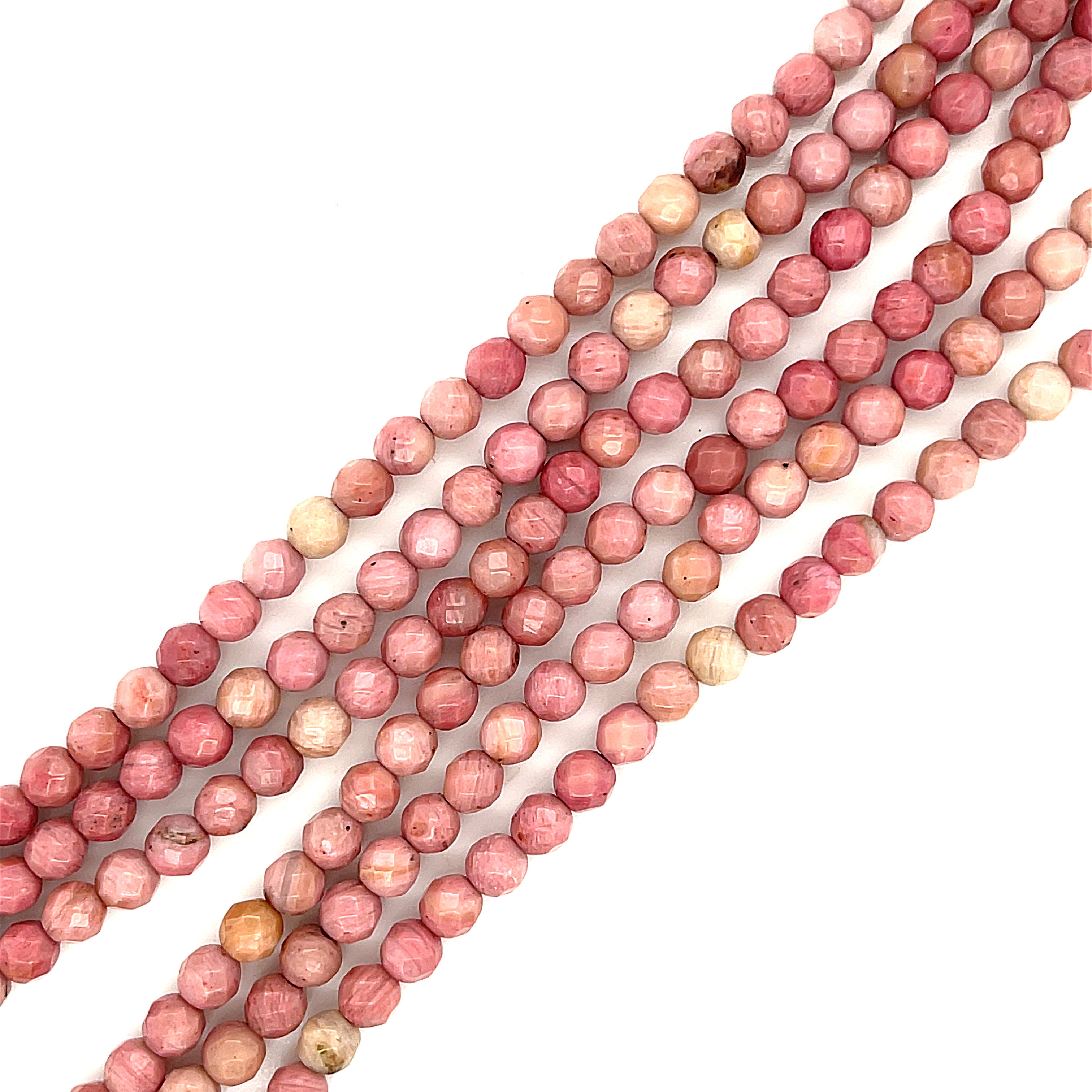 Thulite Gemstone Strand