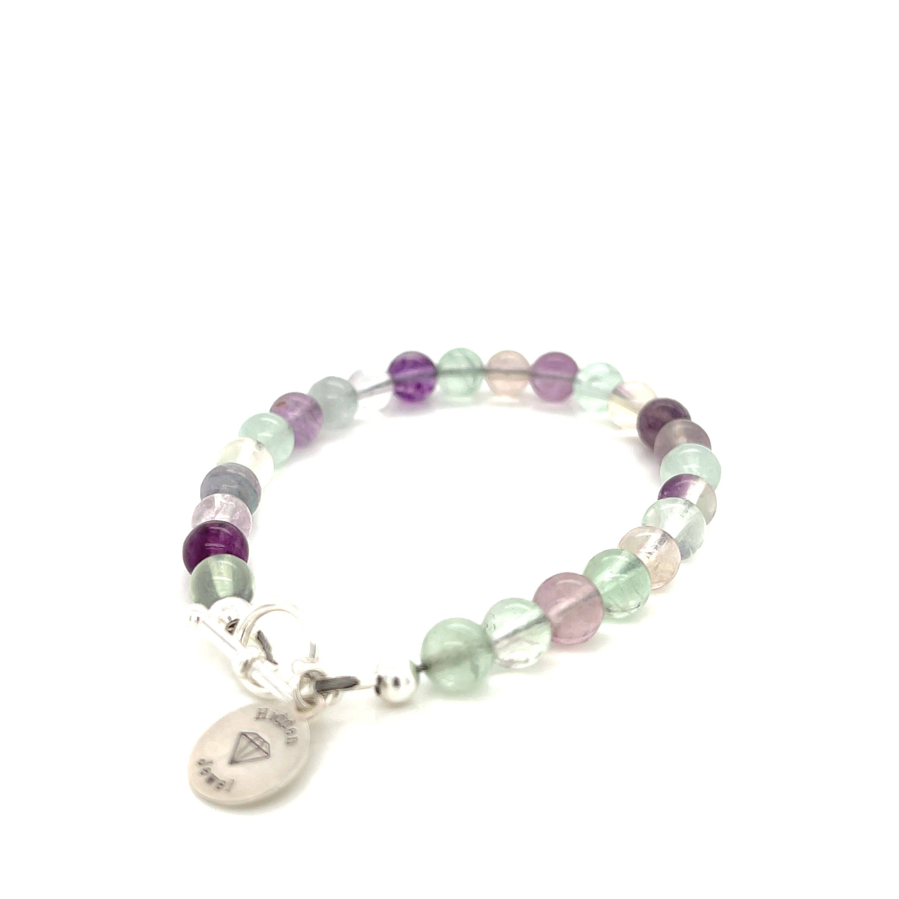 Fluorite gemstone bracelet, jewelry