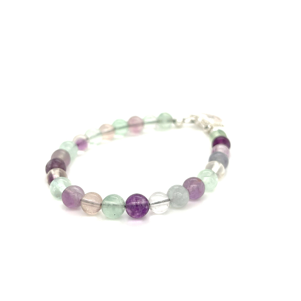 Fluorite gemstone bracelet, jewelry