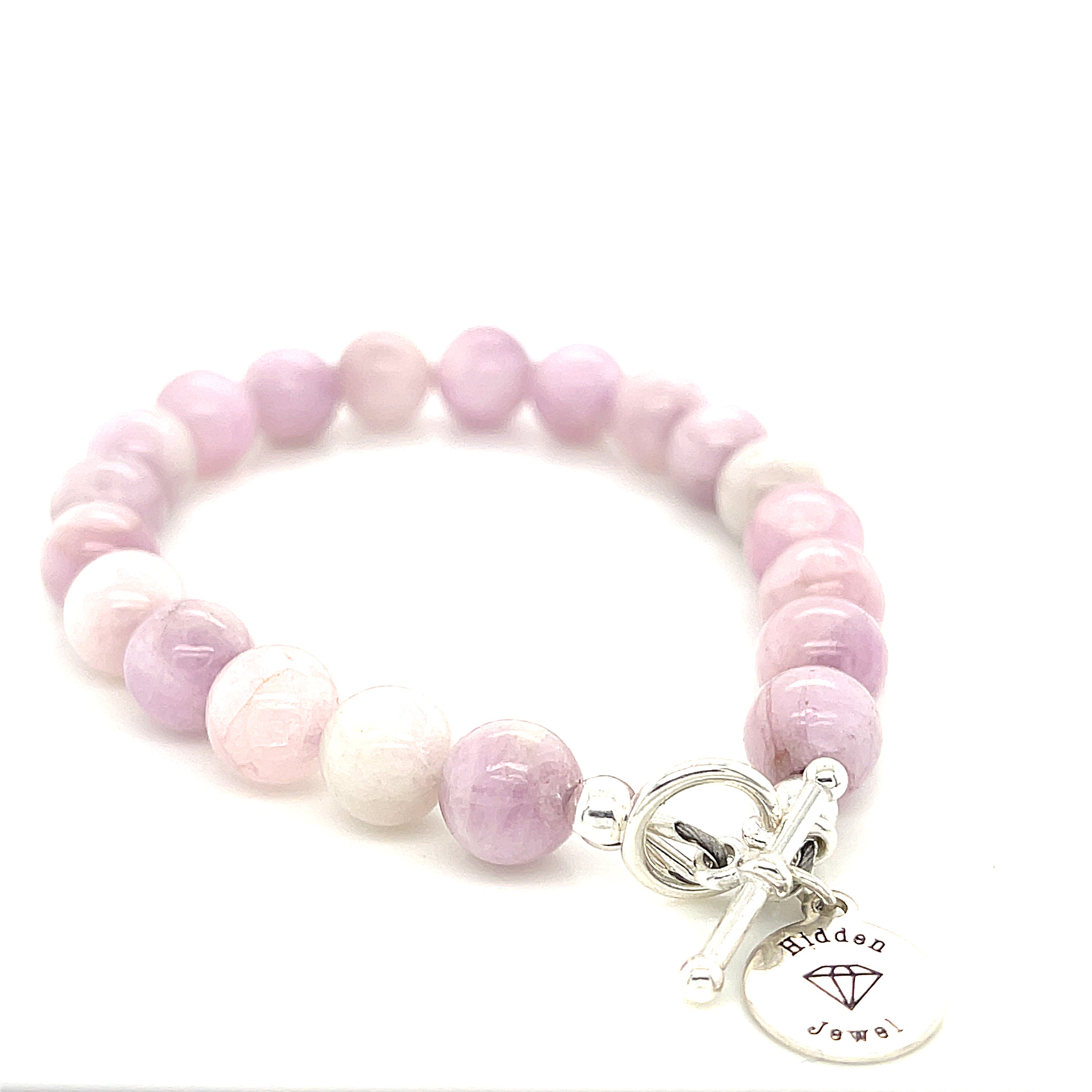 Kunzite gemstone bracelet, Jewelry