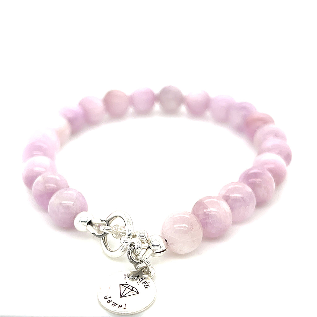 Kunzite gemstone bracelet, Jewelry