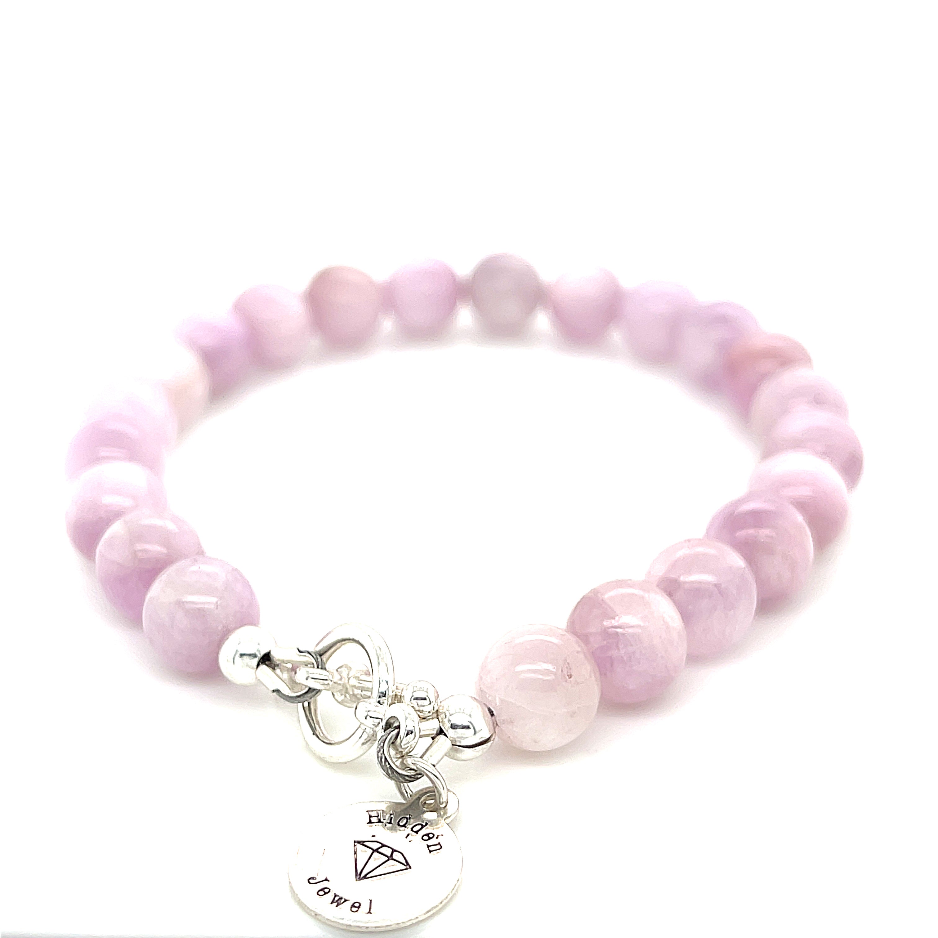 Kunzite gemstone bracelet, Jewelry
