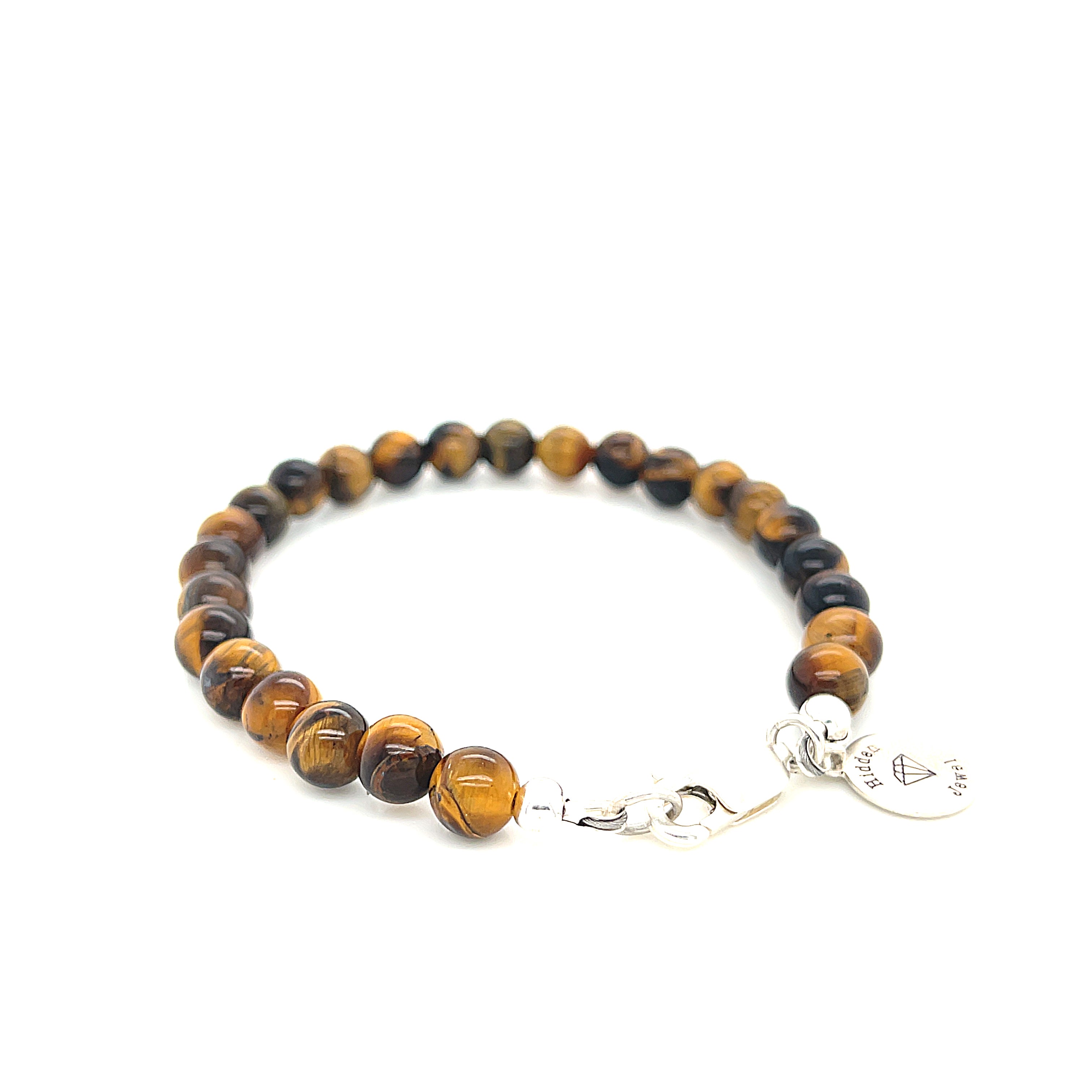 Golden Tiger Eye Gemstone Beaded Bracelet