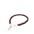 Red Tiger Eye Gemstone Beaded Bracelet
