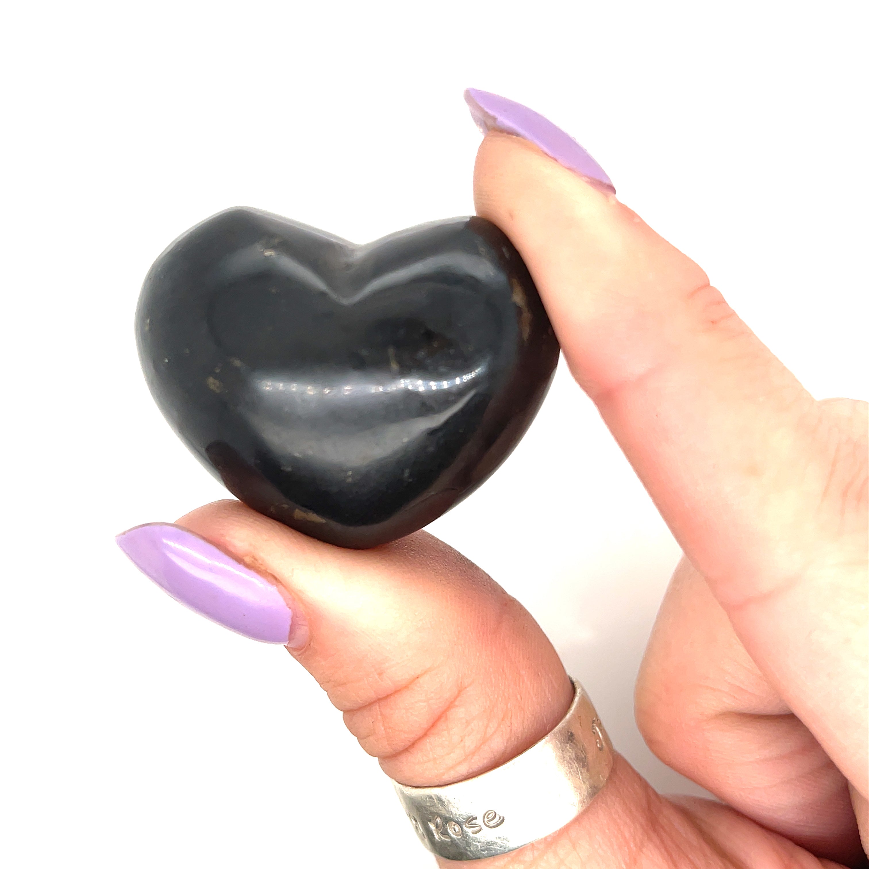 Shungite gemstone hearts