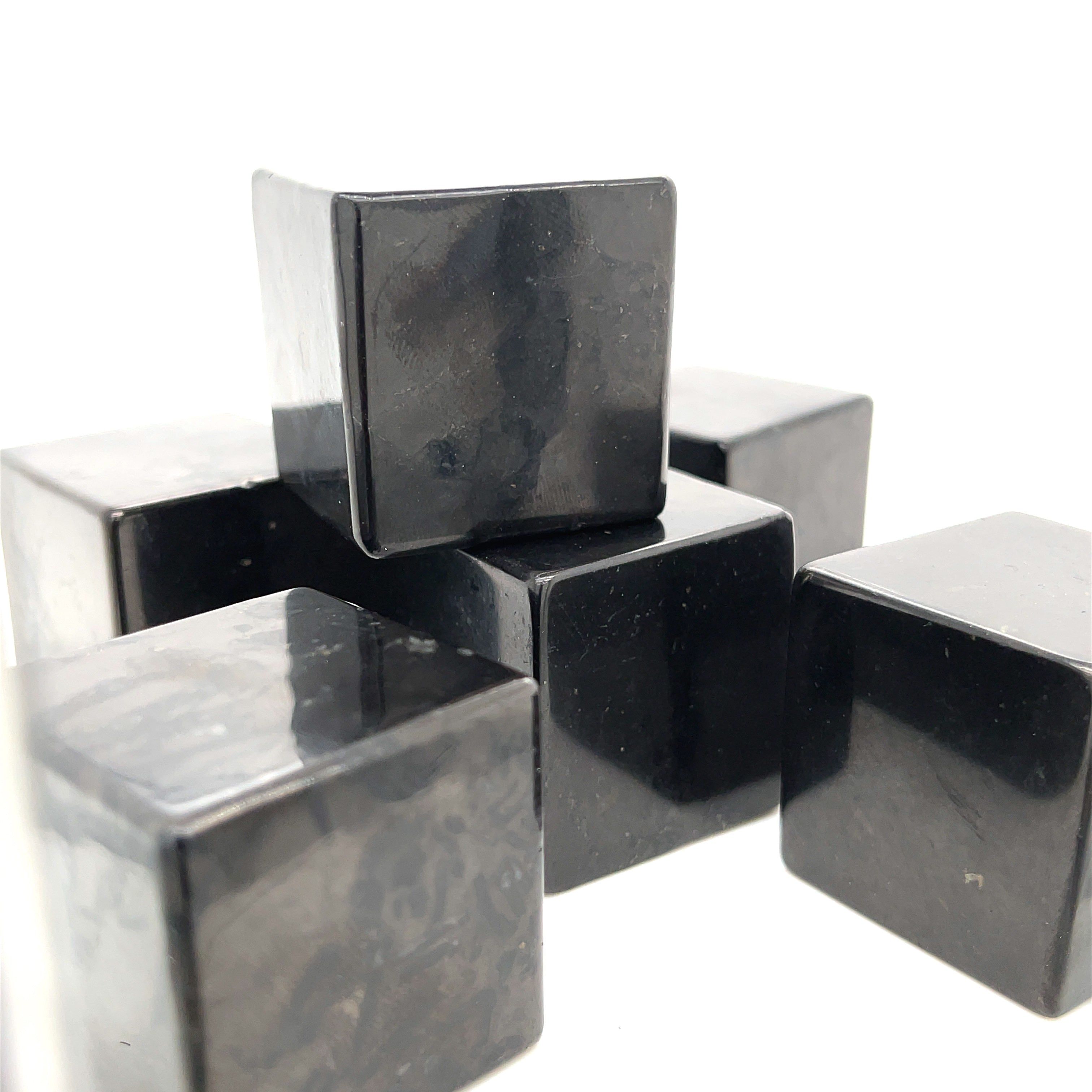 Shungite gemstone Cubes