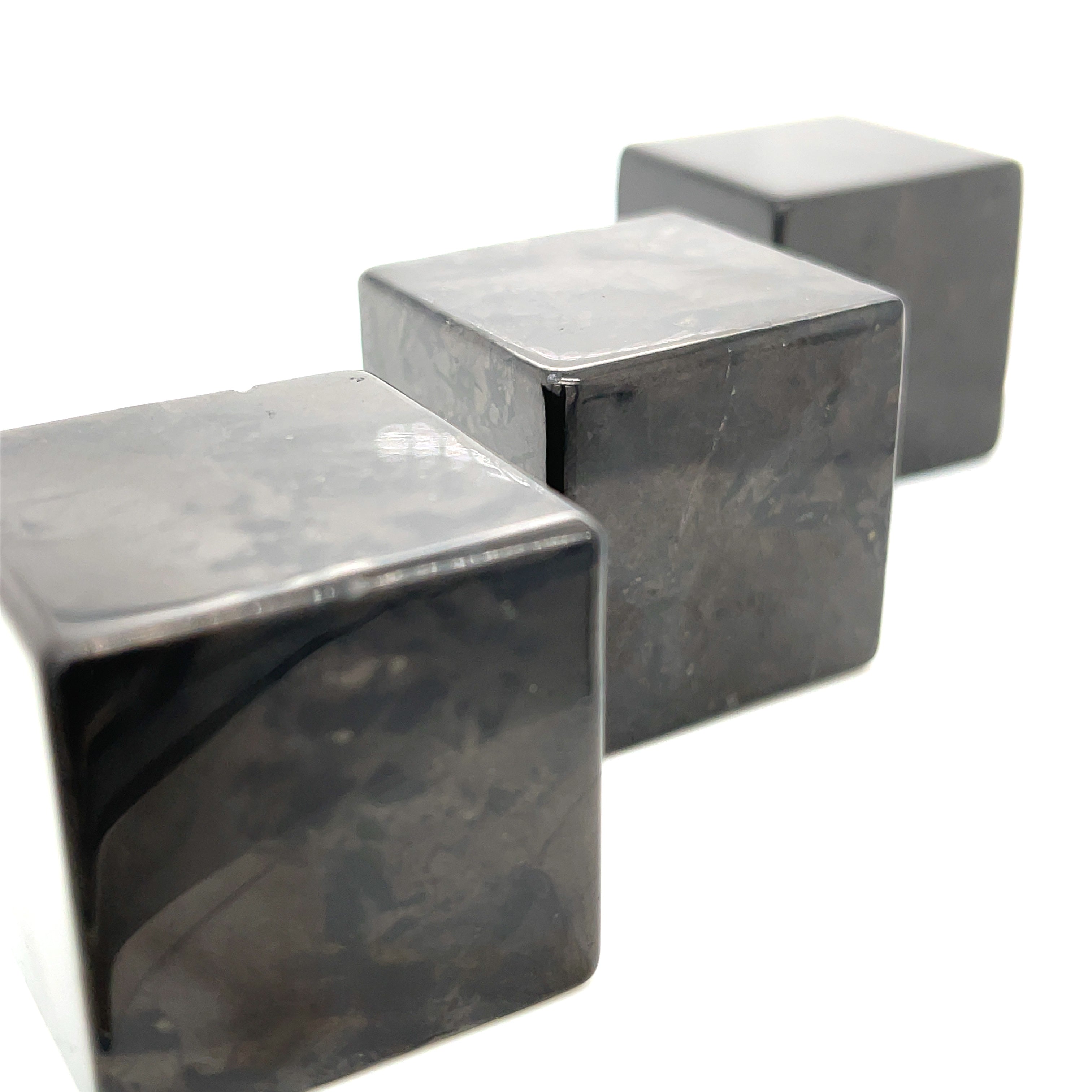 Shungite gemstone Cubes