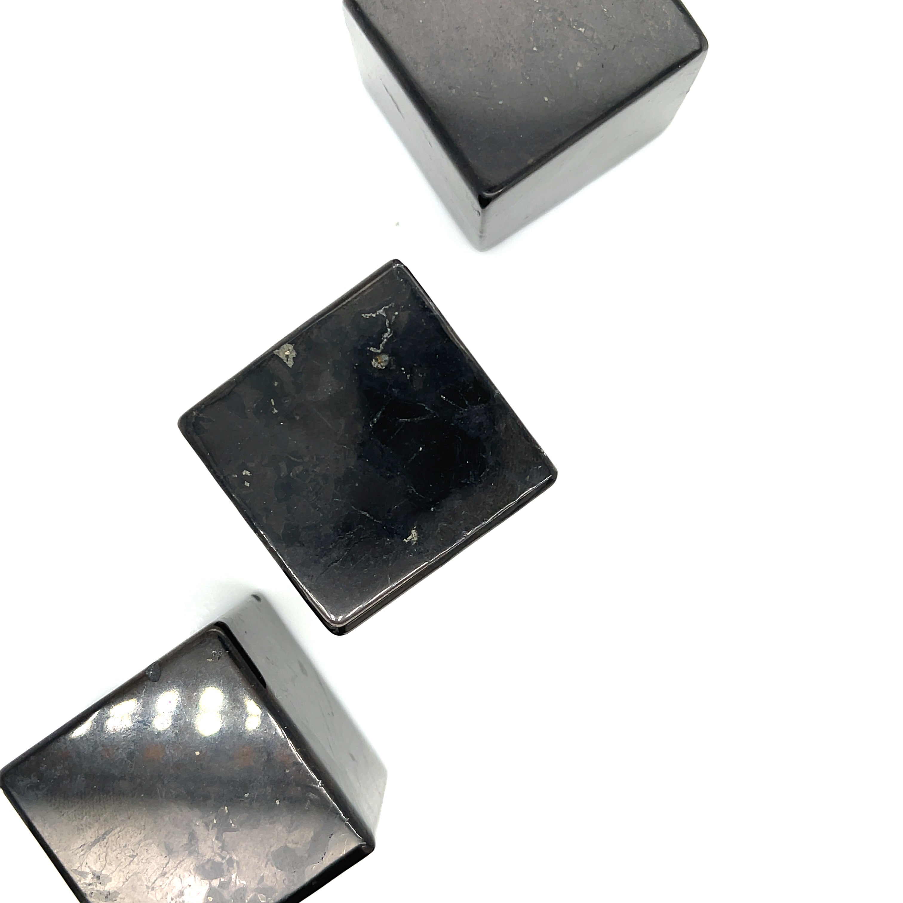 Shungite gemstone Cubes