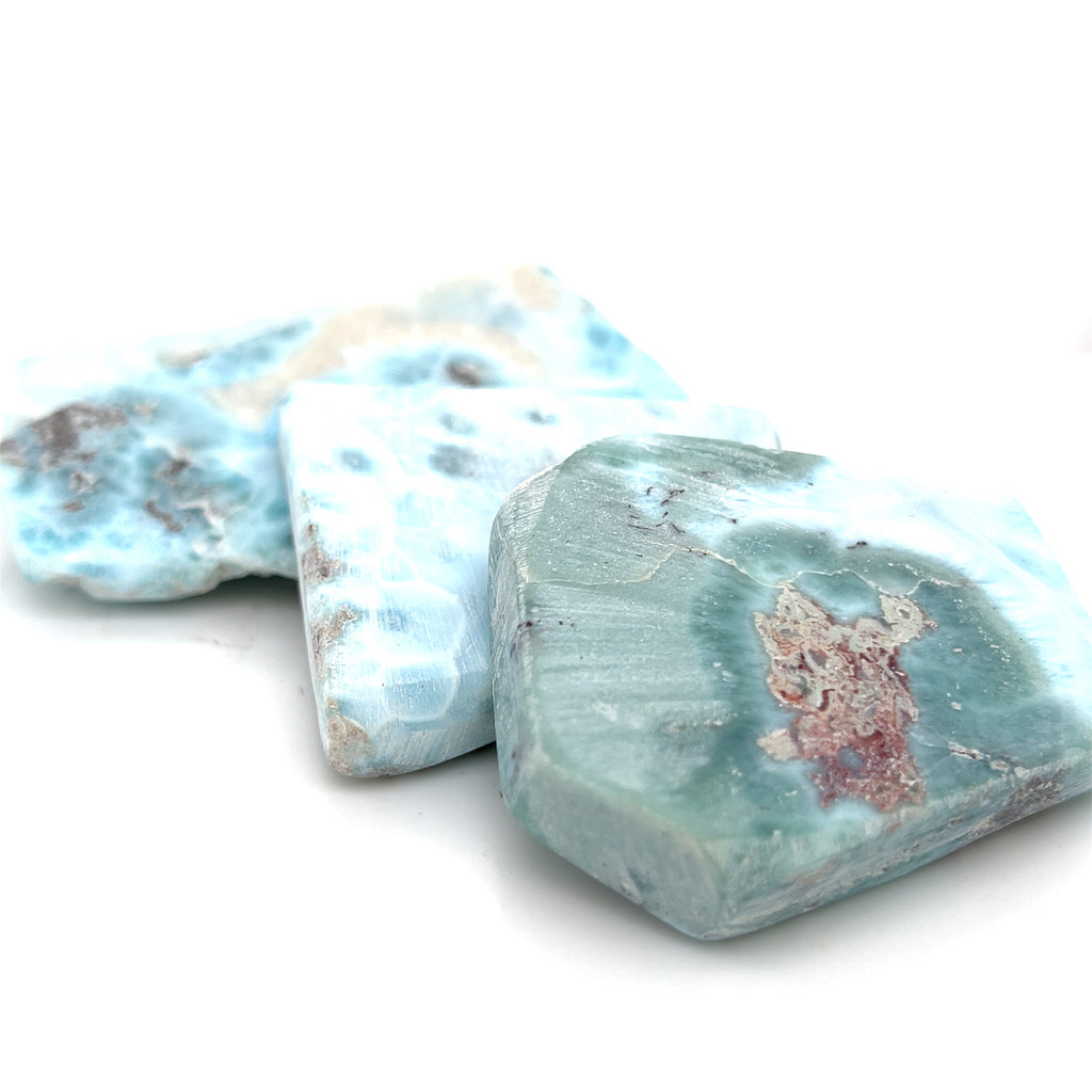 Larimar Raw  gemstone Slab