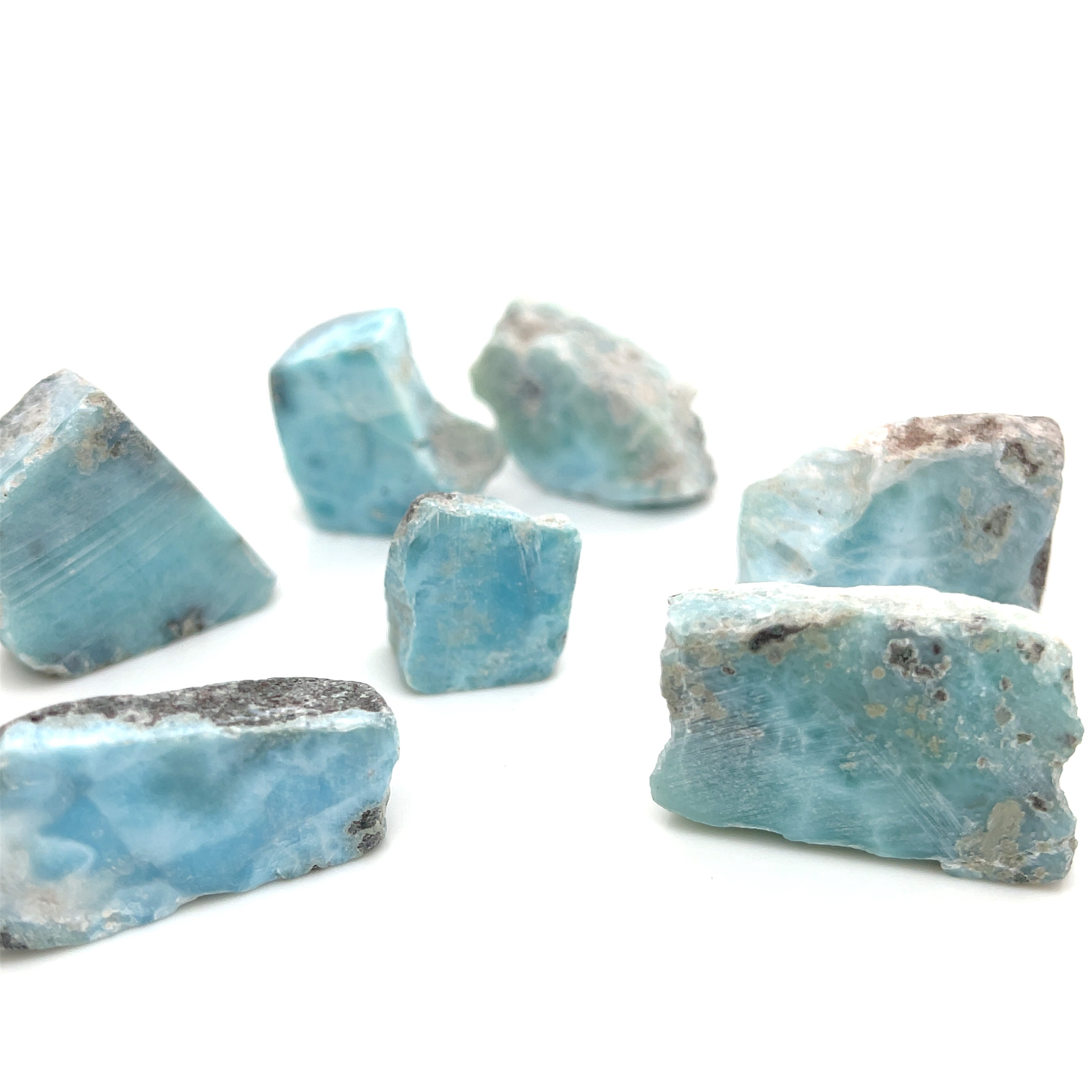 Larimar Raw  gemstone Slab