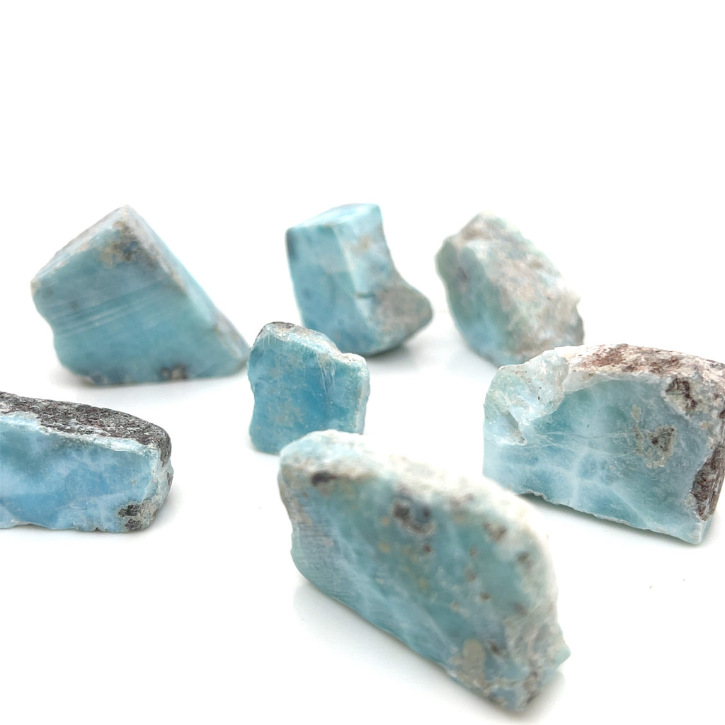 Larimar Raw  gemstone Slab