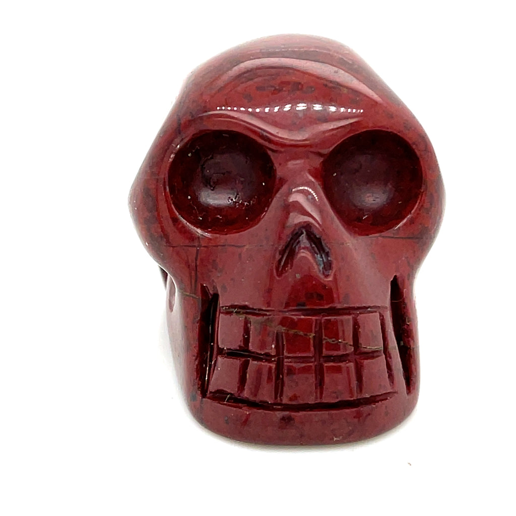 Jasper Gemstones Skull Carvings, mixed Jasper