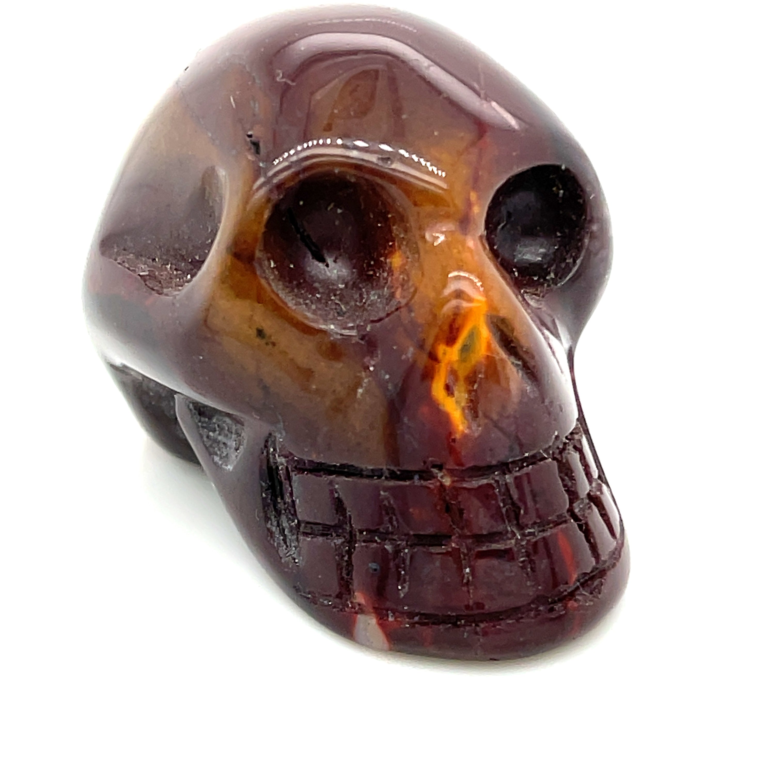 Jasper Gemstones Skull Carvings, mixed Jasper