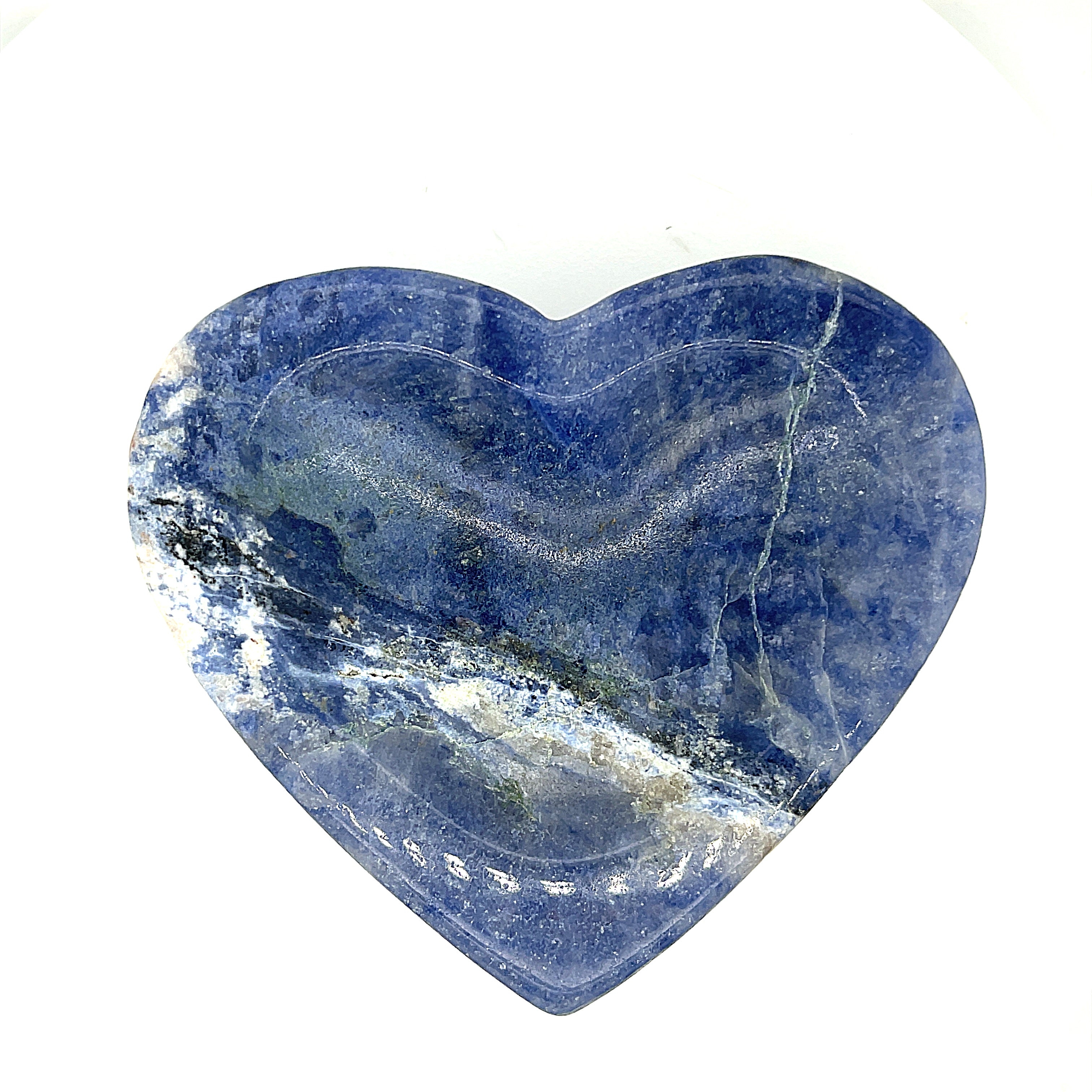 Sodalite gemstone heart  bowls
