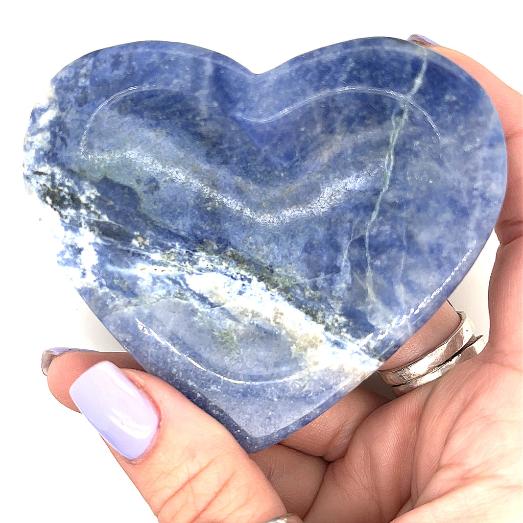 Sodalite gemstone heart  bowls