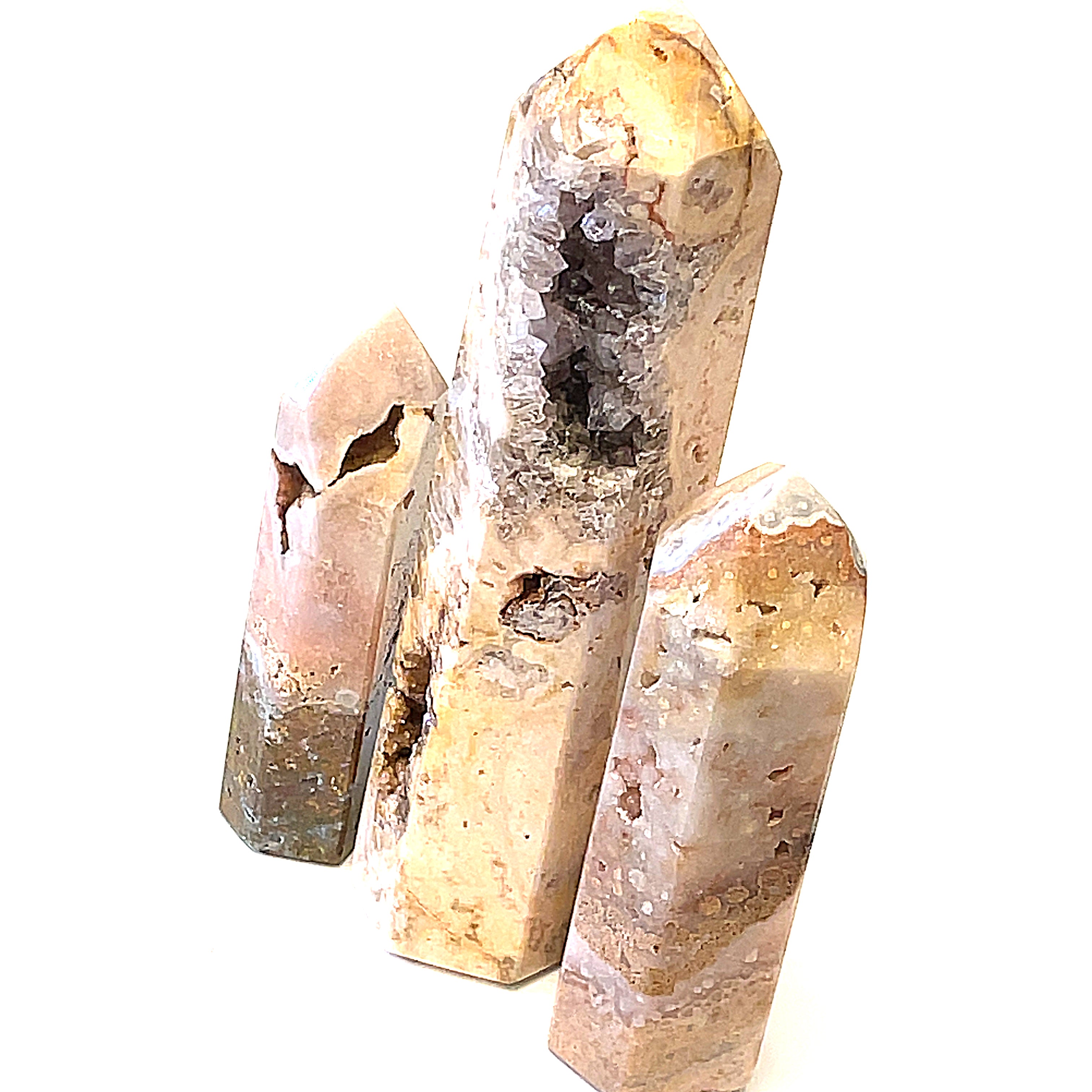 Pink Amethyst Gemstone Tower