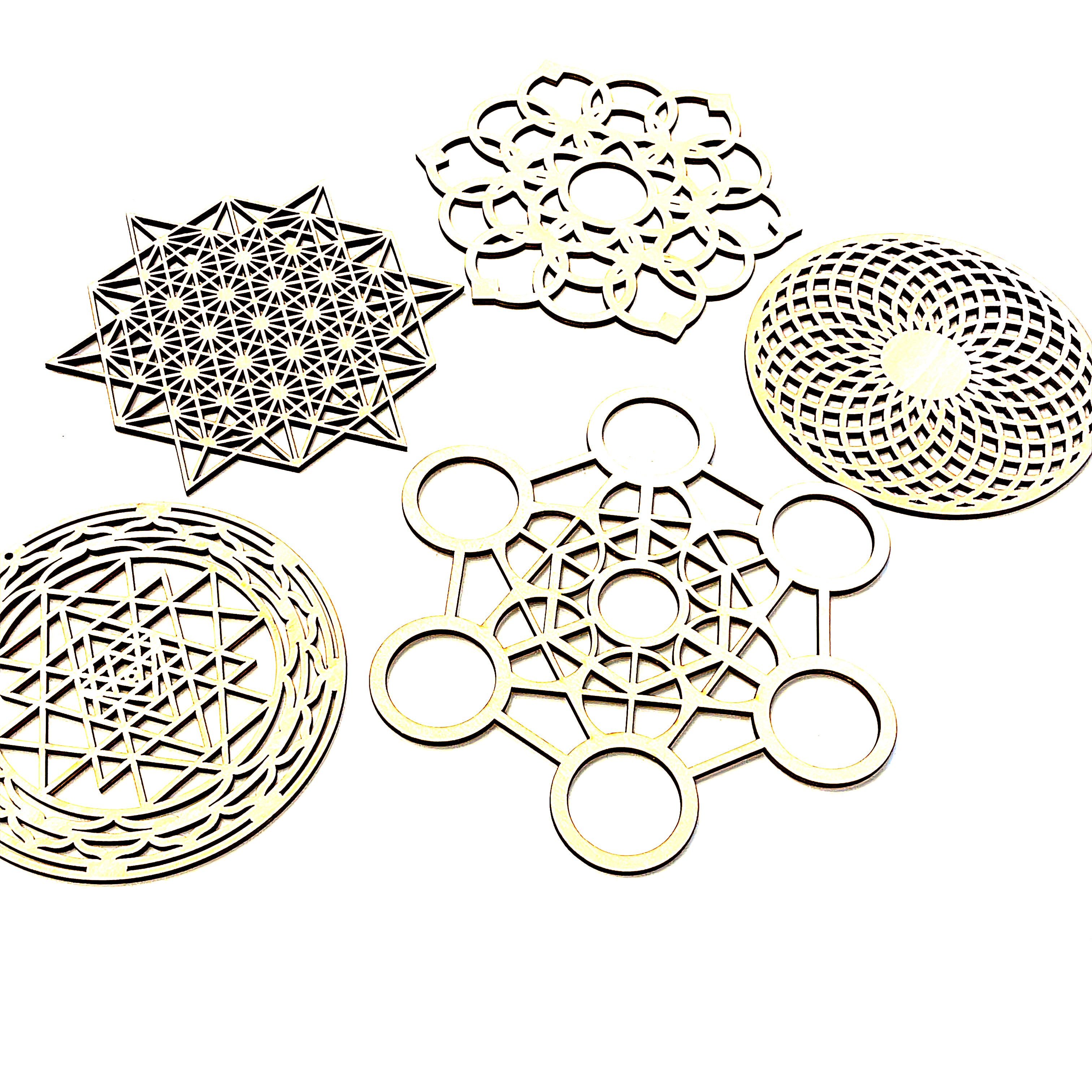 Wood Grid Plates, for gemstone gridding