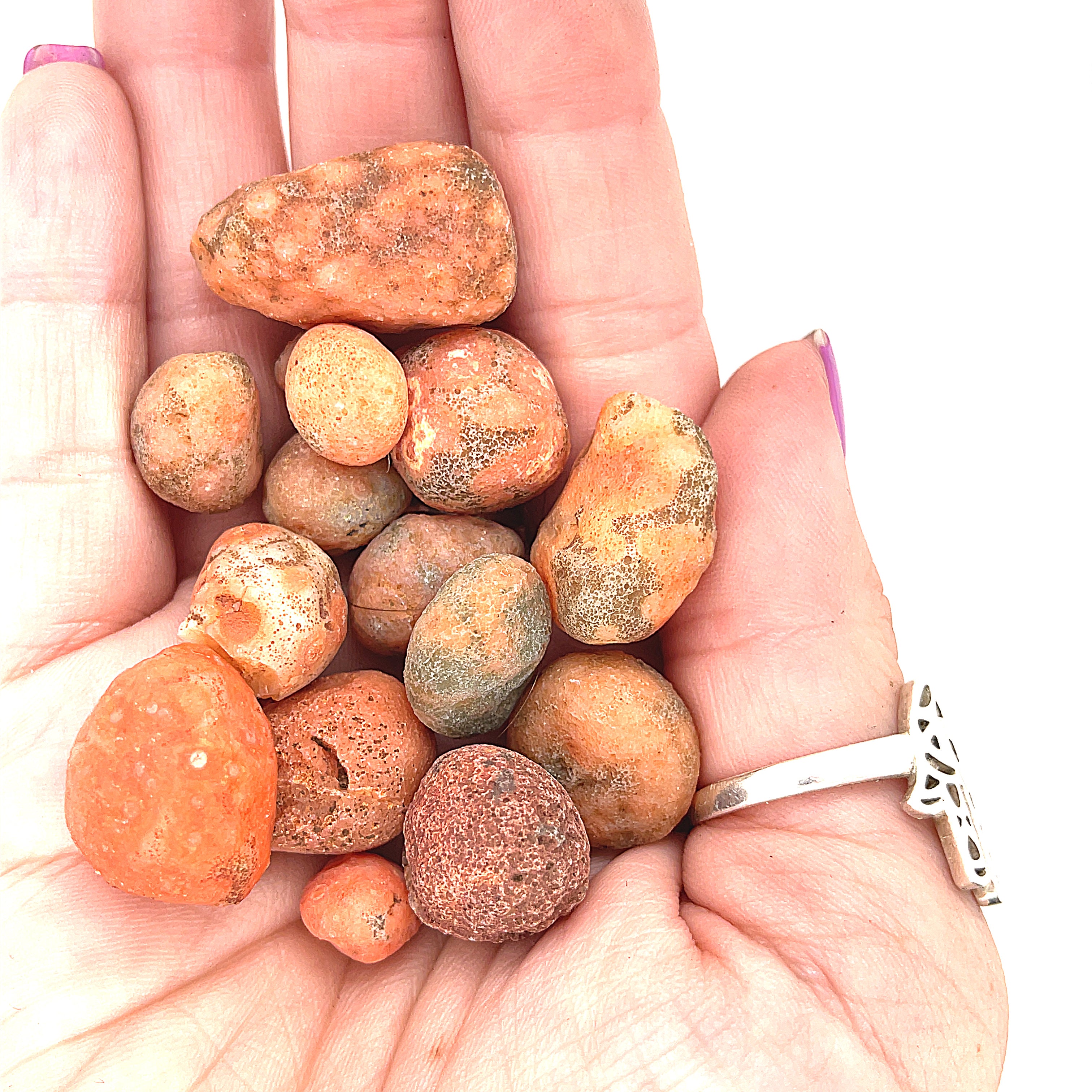 Carnelian raw gemstones