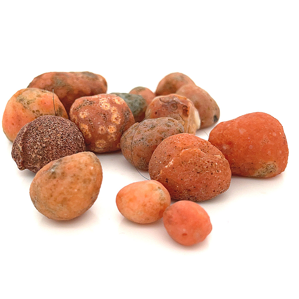 Carnelian raw gemstones